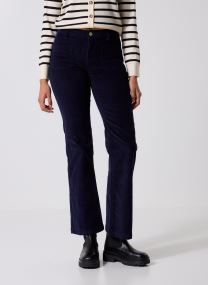 Pantaloni dritti Sonny Velours donna blu