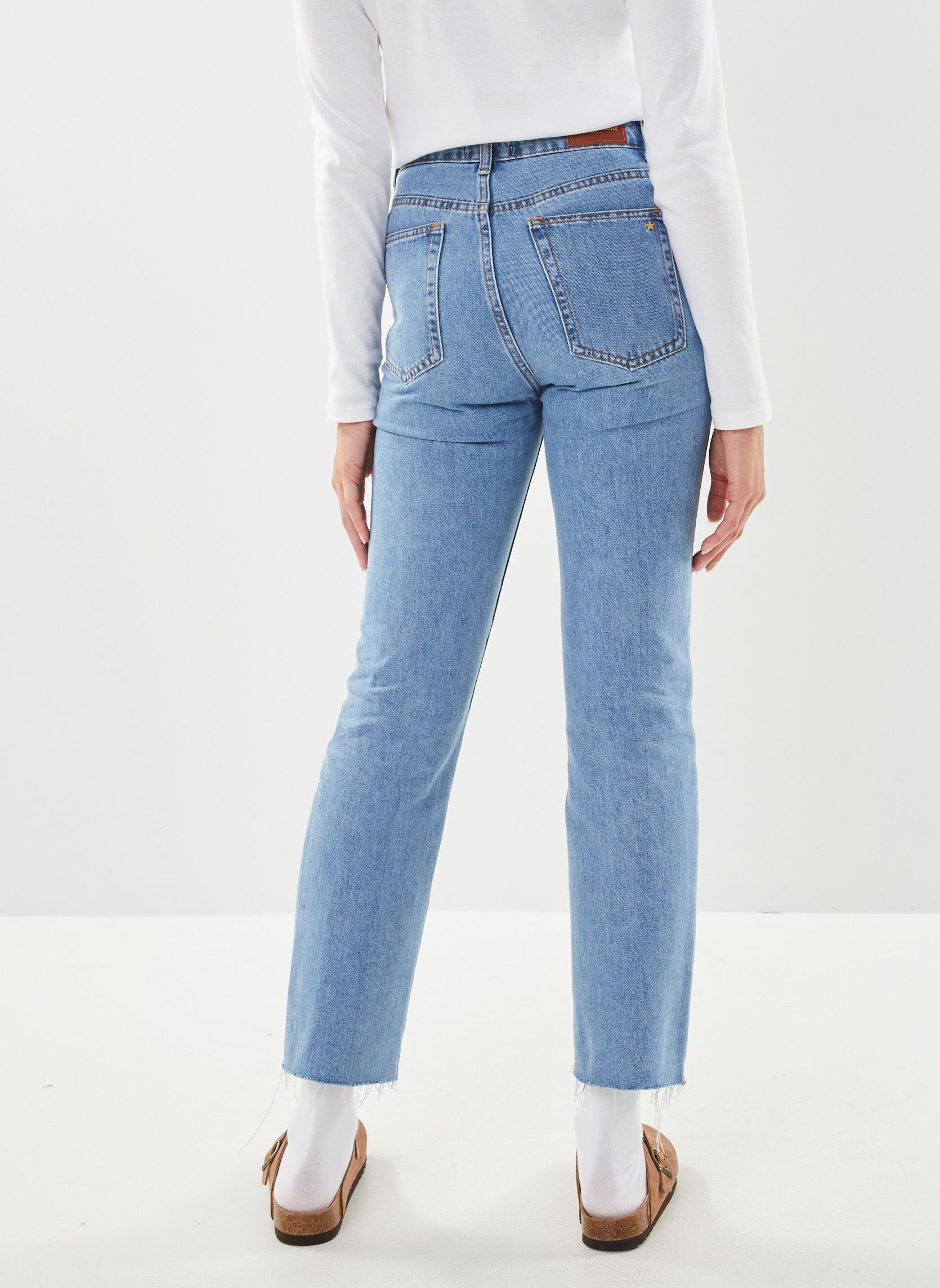 Rechte jeans / Straight Leg Jeans Marco dames blauw La Petite Etoile Rechte jeans / Straight Leg Jeans Marco dames blauw USED