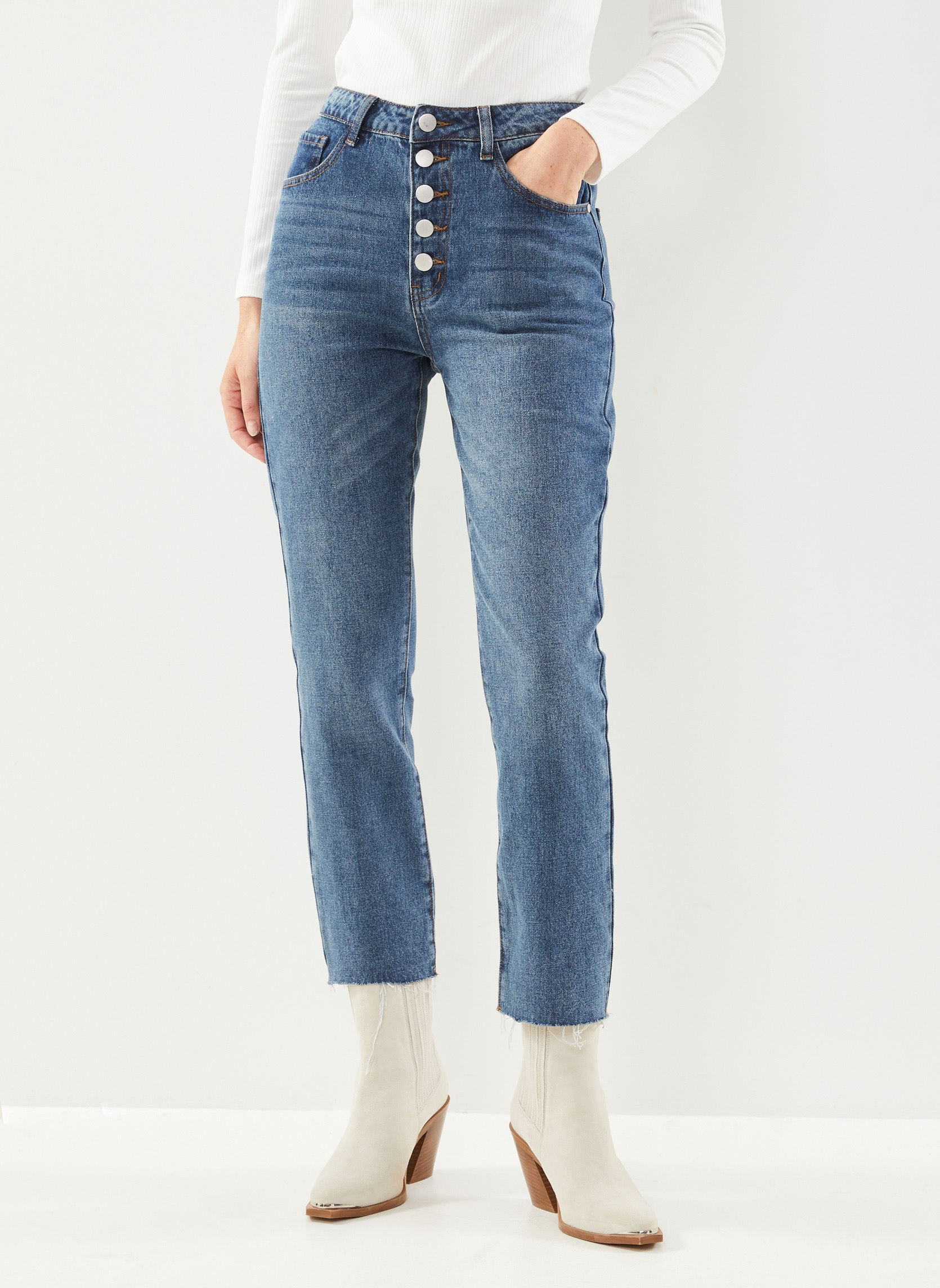 Rechte jeans / Straight Leg Jeans Marco dames blauw La Petite Etoile Rechte jeans / Straight Leg Jeans Marco dames blauw Stone