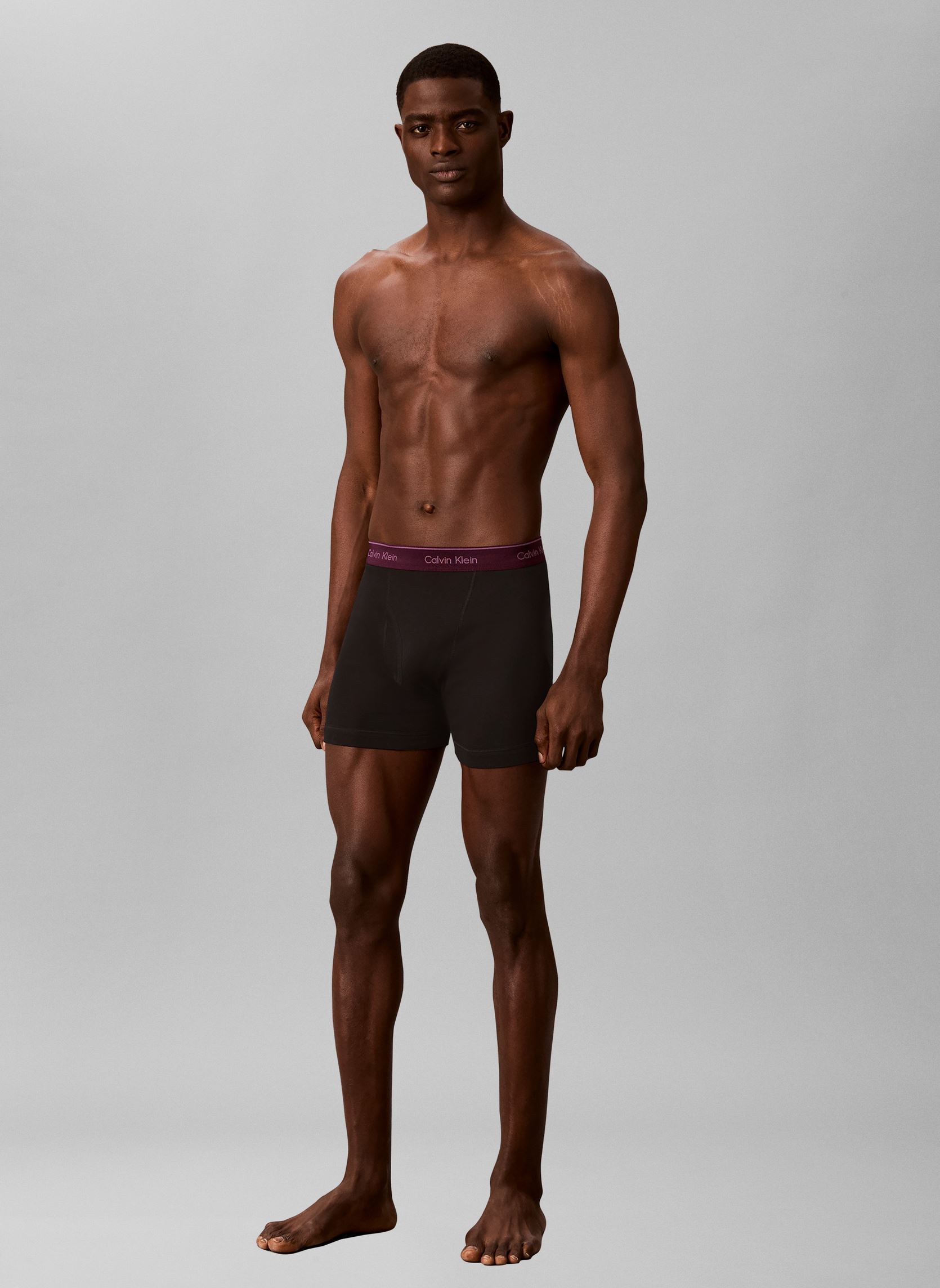 Boxershorts Boxer Brief 5Pk herren schwarz Calvin Klein Boxershorts Boxer Brief 5Pk herren schwarz BLACK W/ BLACK/ DARK PURPLE/ H