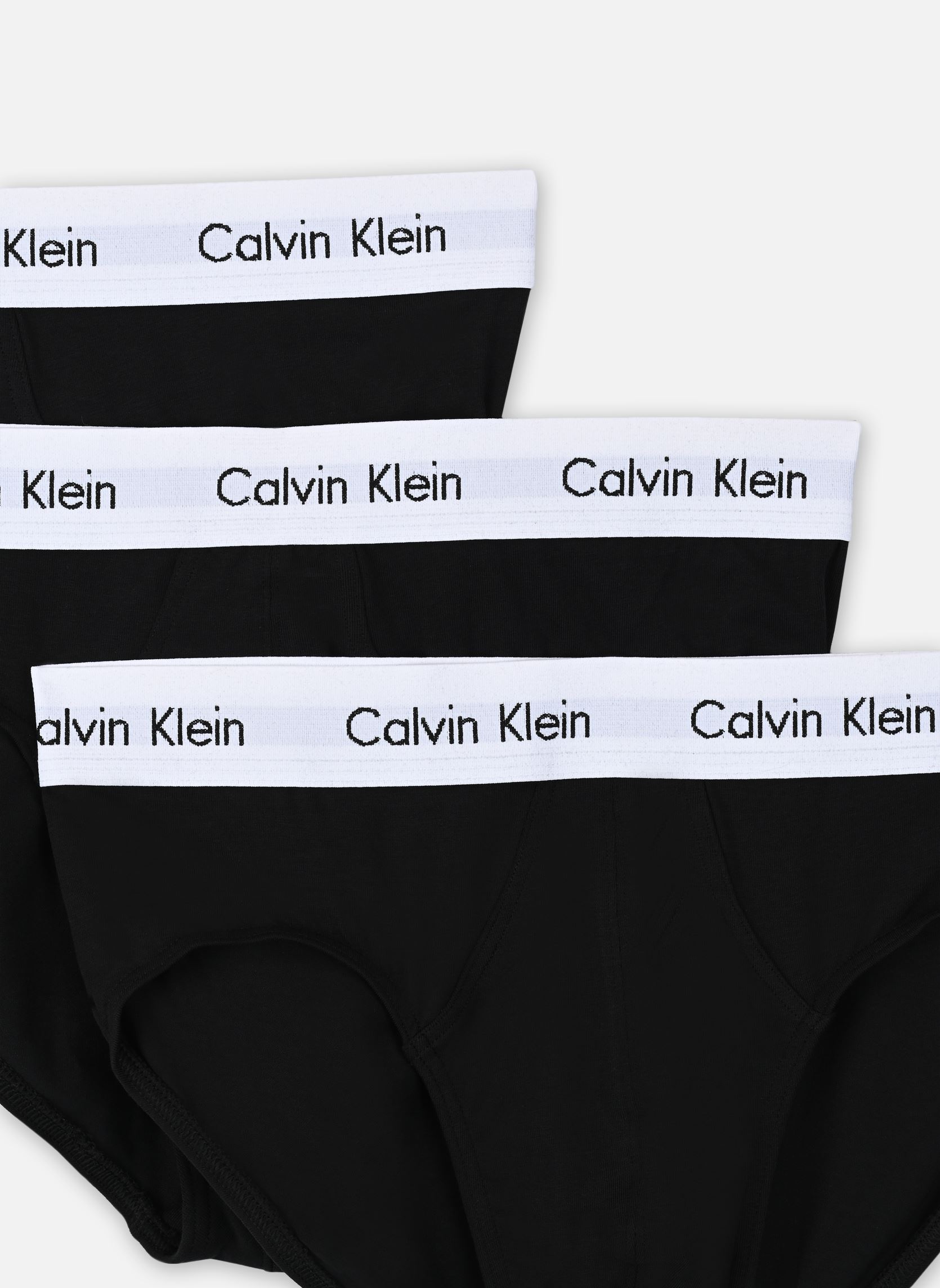 Biancheria intima sportiva 3P Hip Brief 0000U2661G uomo nero Calvin Klein Biancheria intima sportiva 3P Hip Brief 0000U2661G uomo nero Black