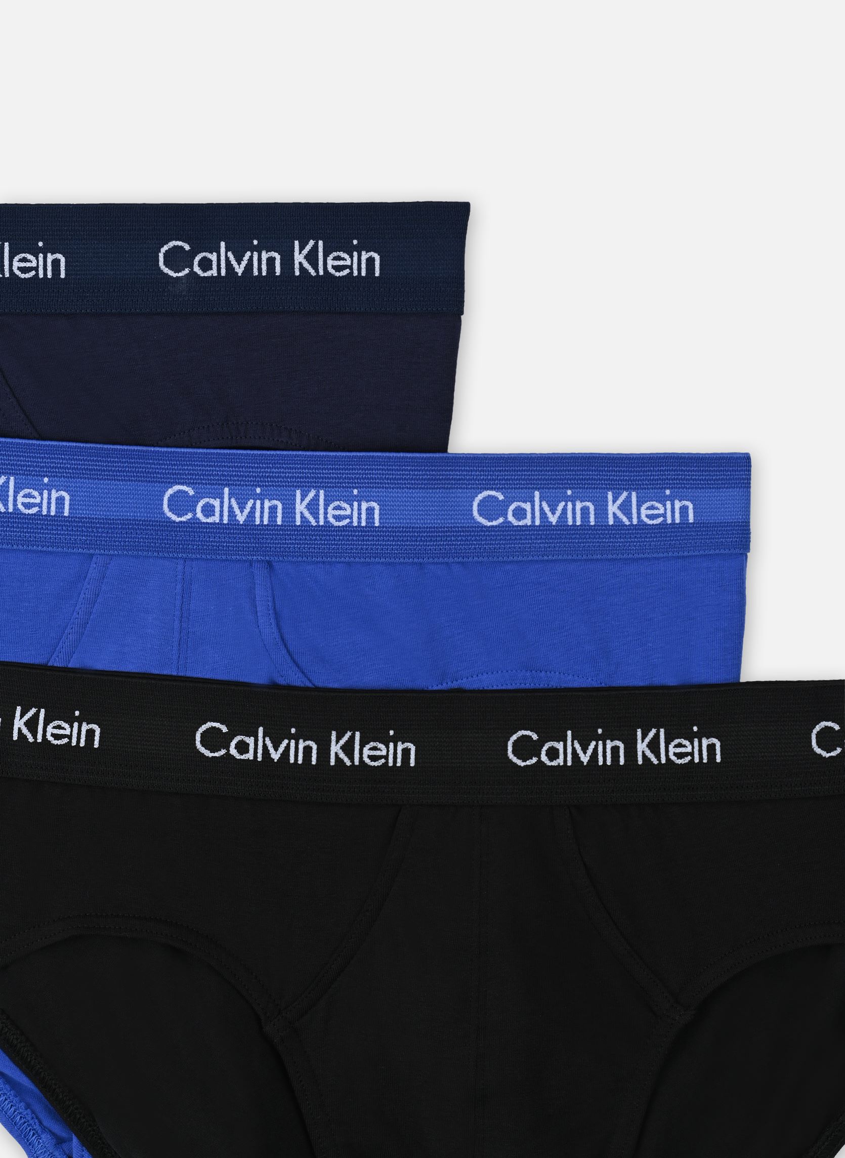 Sous-vêtements de sport 3P Hip Brief 0000U2661G homme noir Calvin Klein Sous-vêtements de sport 3P Hip Brief 0000U2661G homme noir BLACK/BLUESHADOW/COBALTWATER D