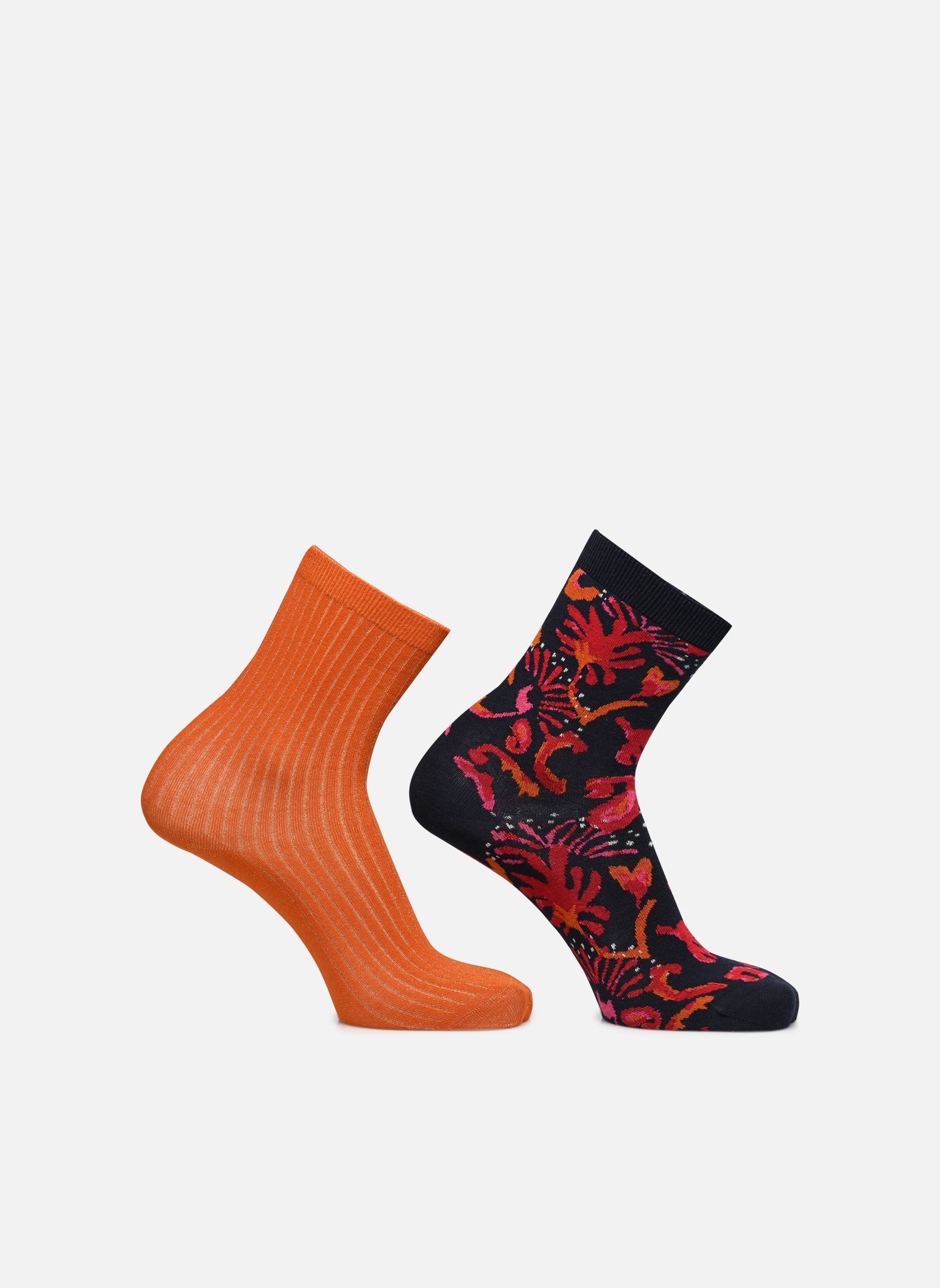 Chaussettes FG-AP-TIACO femme multicolore La Fée Maraboutée Chaussettes FG-AP-TIACO femme multicolore Pumpkin/Navy