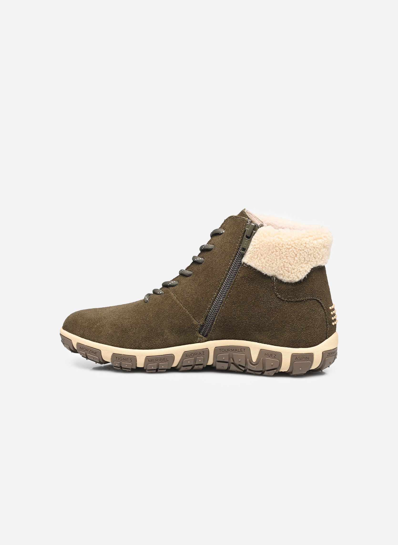 Baskets montantes Janissa femme vert TBS Baskets montantes Janissa femme vert OLIVE