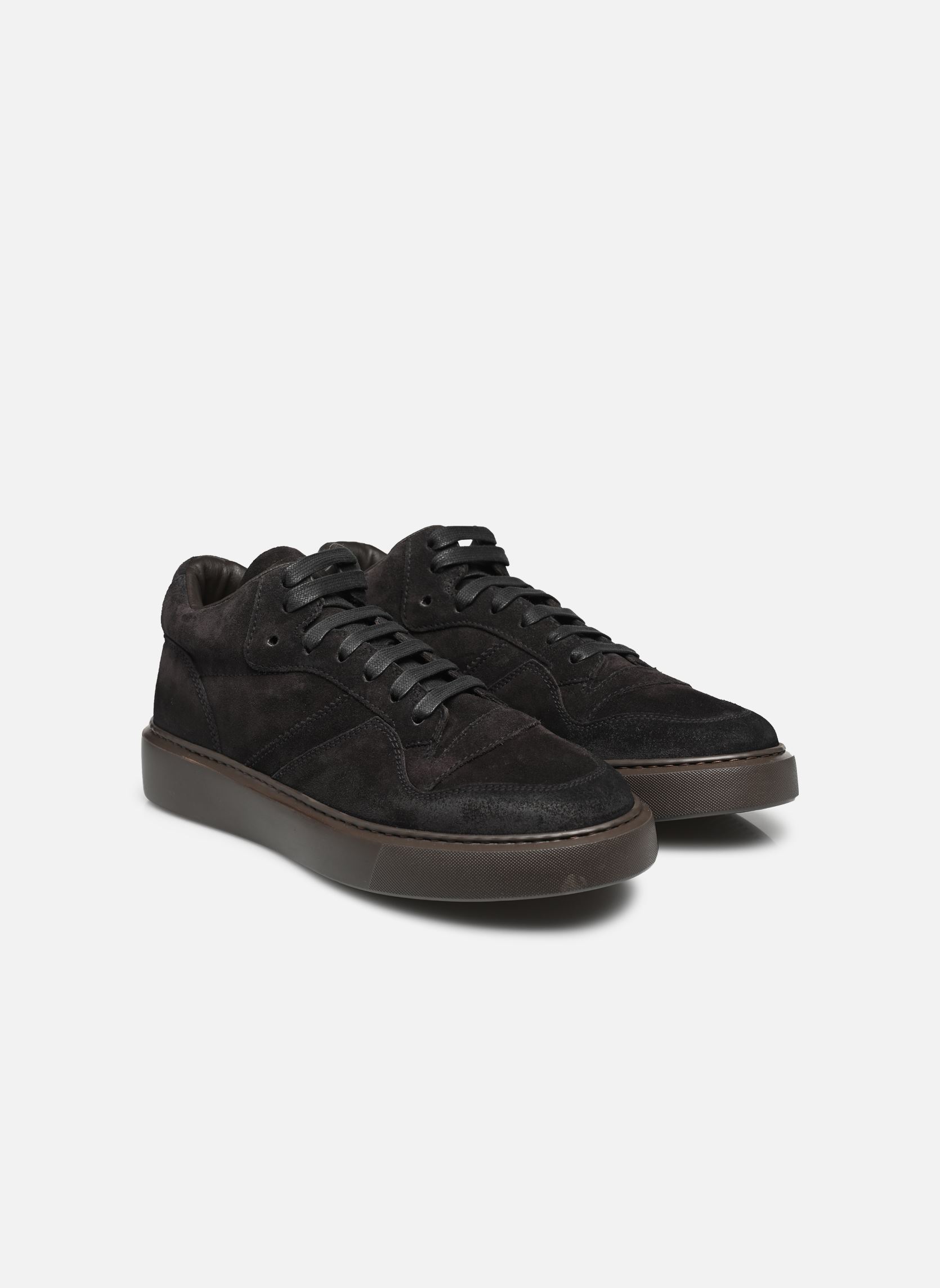 Sneakers alte Hugh uomo marrone Doucal's Sneakers alte Hugh uomo marrone Anthracite
