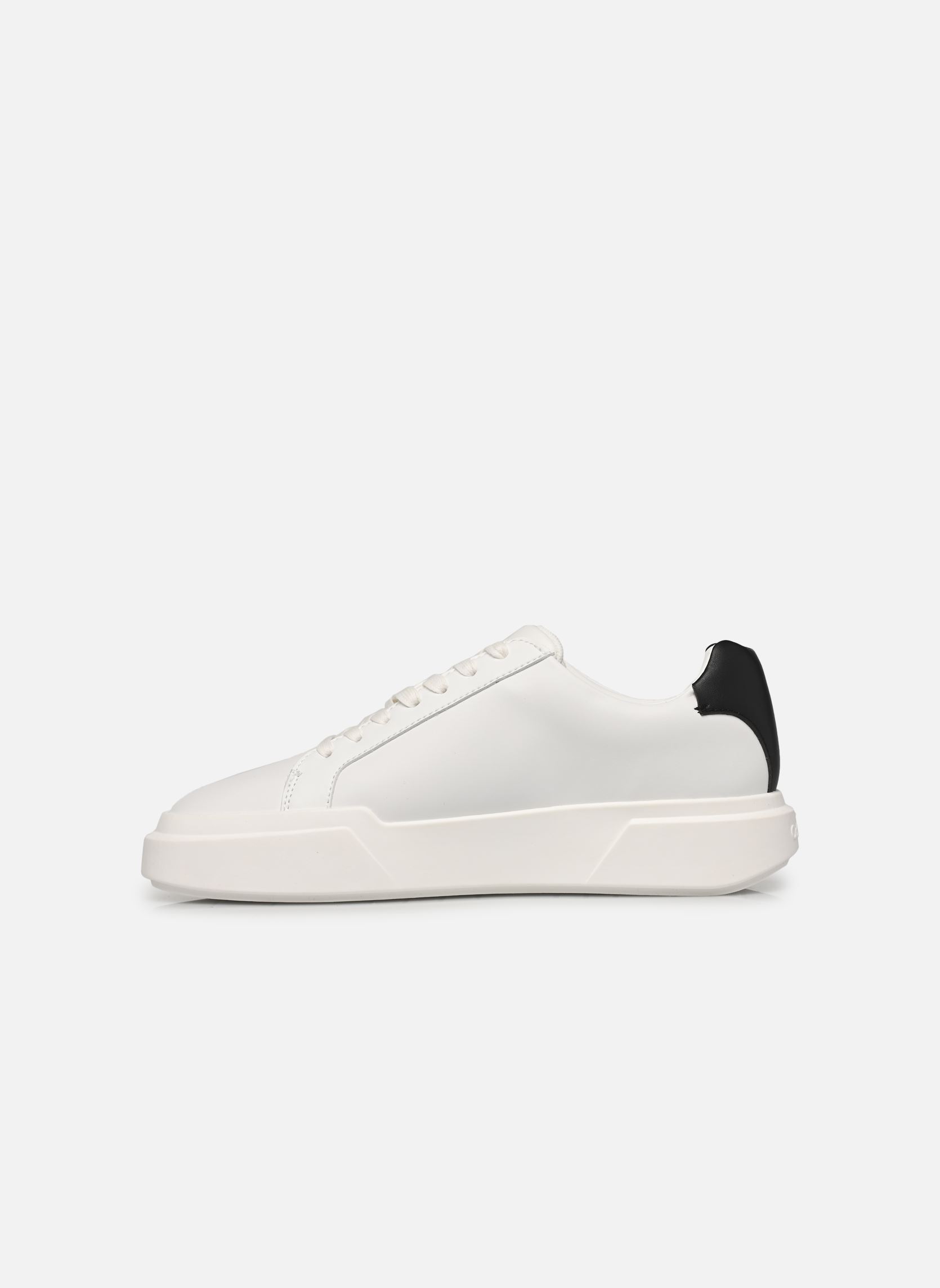 Baskets basses CHUNKY CUPSOLE LACEUP LTH WN femme blanc Calvin Klein Baskets basses CHUNKY CUPSOLE LACEUP LTH WN femme blanc BRIGHT WHITE/BLACK