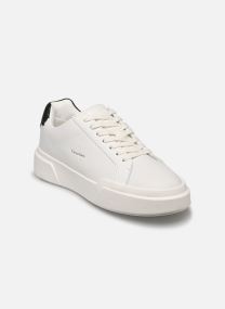 Baskets basses CHUNKY CUPSOLE LACEUP LTH WN femme blanc Calvin Klein Baskets basses CHUNKY CUPSOLE LACEUP LTH WN femme blanc BRIGHT WHITE/BLACK