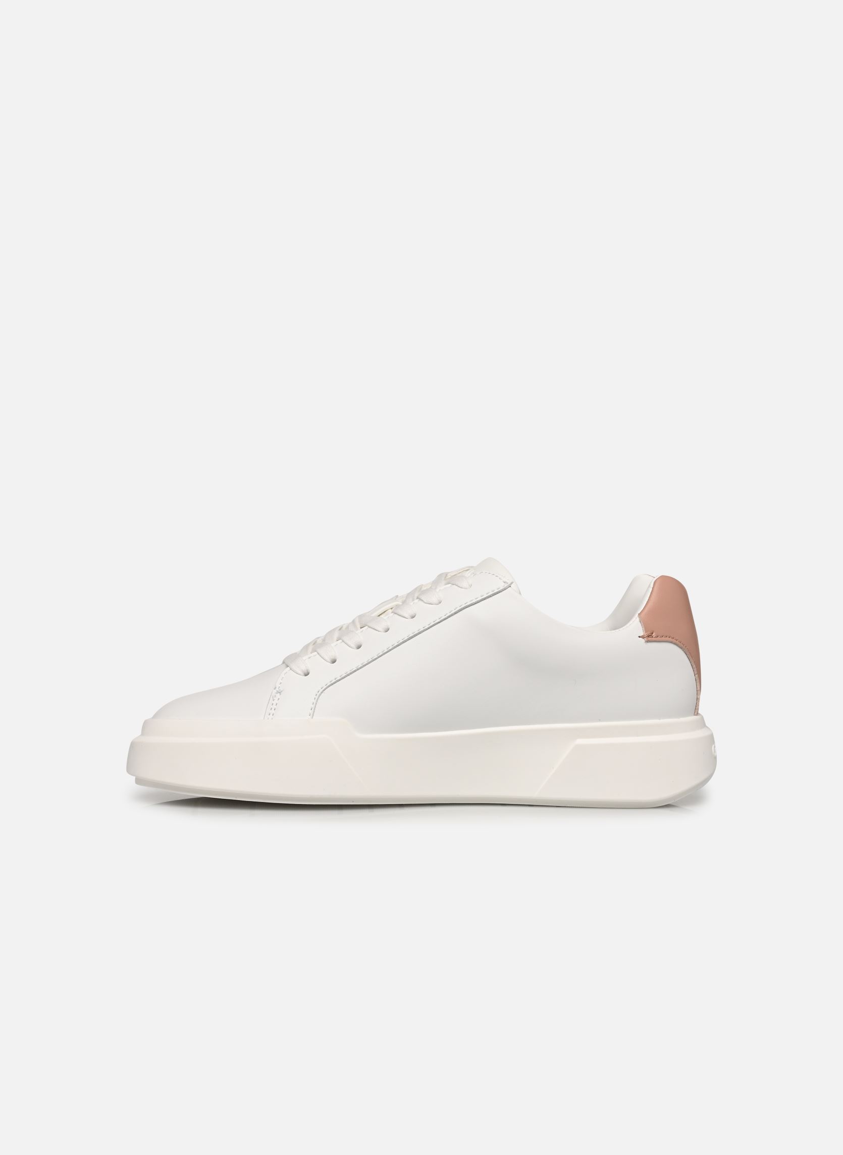 Baskets CHUNKY CUPSOLE LACEUP LTH WN femme blanc Calvin Klein Baskets CHUNKY CUPSOLE LACEUP LTH WN femme blanc BRIGHT WHITE/TUSCANY/CHATEAU