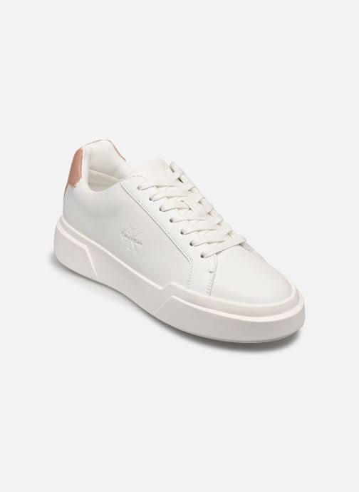 Calvin Klein Sneakers CHUNKY CUPSOLE LACEUP LTH WN dames wit