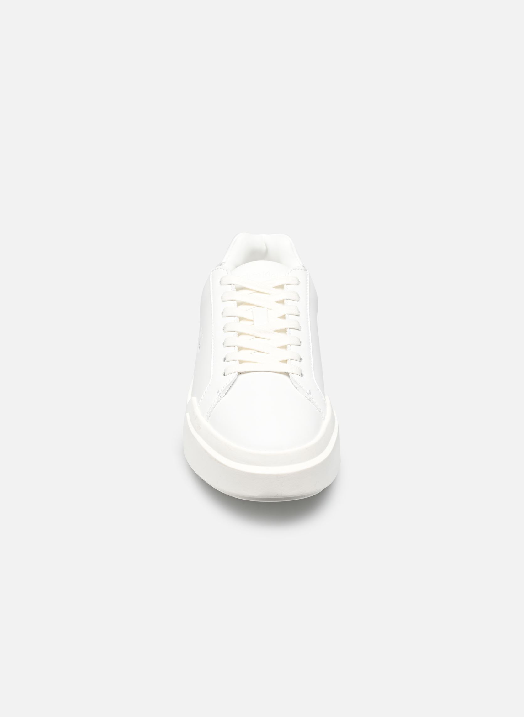 Baskets CHUNKY CUPSOLE LACEUP LTH WN femme blanc Calvin Klein Baskets CHUNKY CUPSOLE LACEUP LTH WN femme blanc TRIPLE BRIGHT WHITE