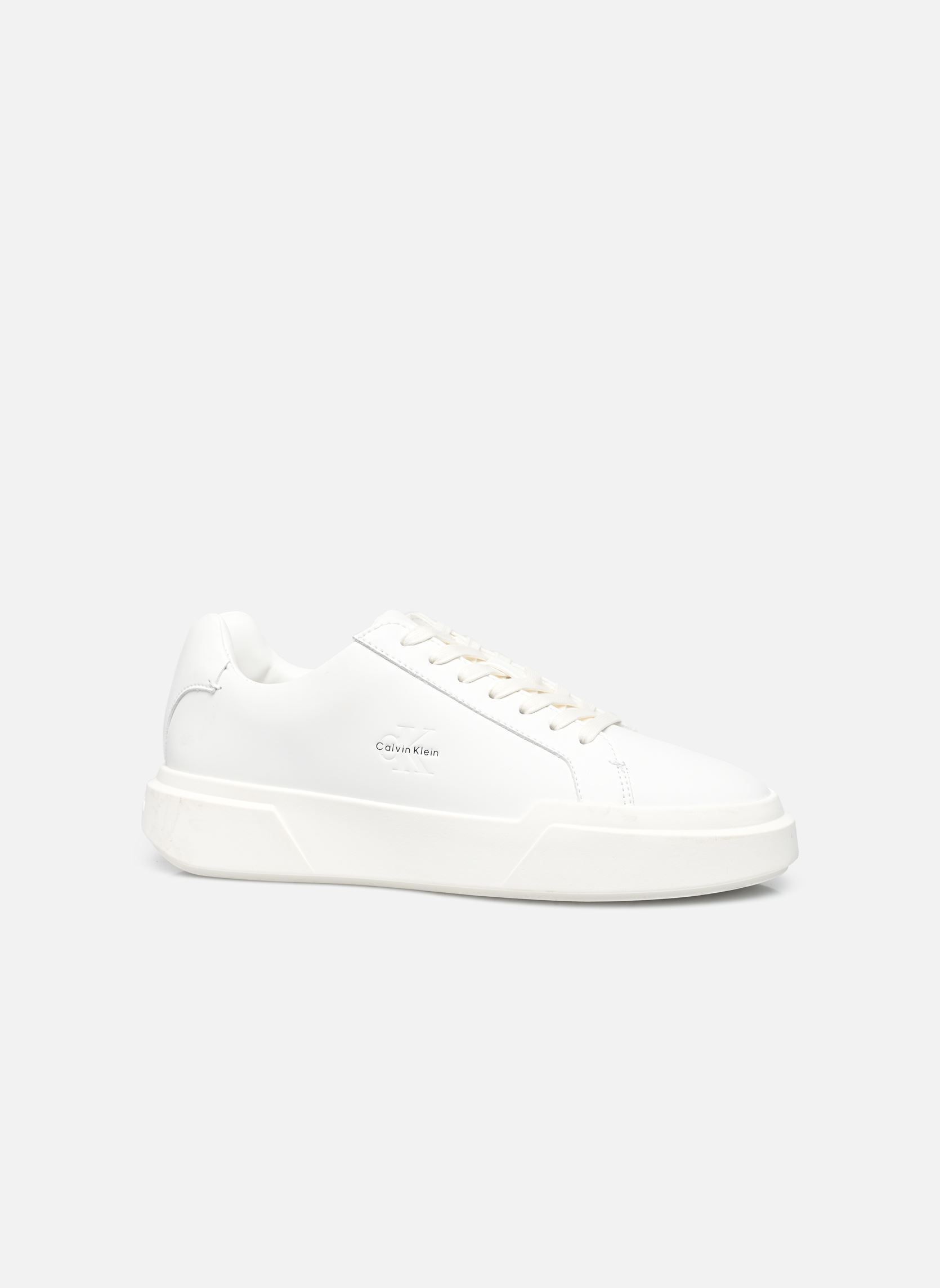 Baskets CHUNKY CUPSOLE LACEUP LTH WN femme blanc Calvin Klein Baskets CHUNKY CUPSOLE LACEUP LTH WN femme blanc TRIPLE BRIGHT WHITE