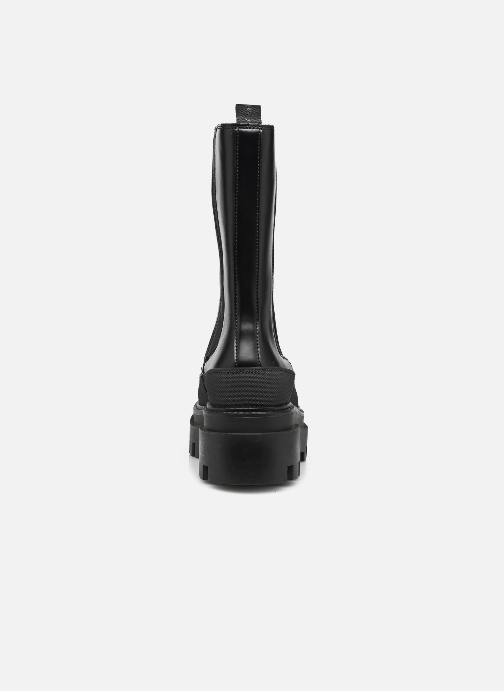 Stiefeletten und Stiefel FLATFORM CHELSEA BOOT LTH WN damen schwarz Calvin Klein Stiefeletten und Stiefel FLATFORM CHELSEA BOOT LTH WN damen schwarz TRIPLE BLACK