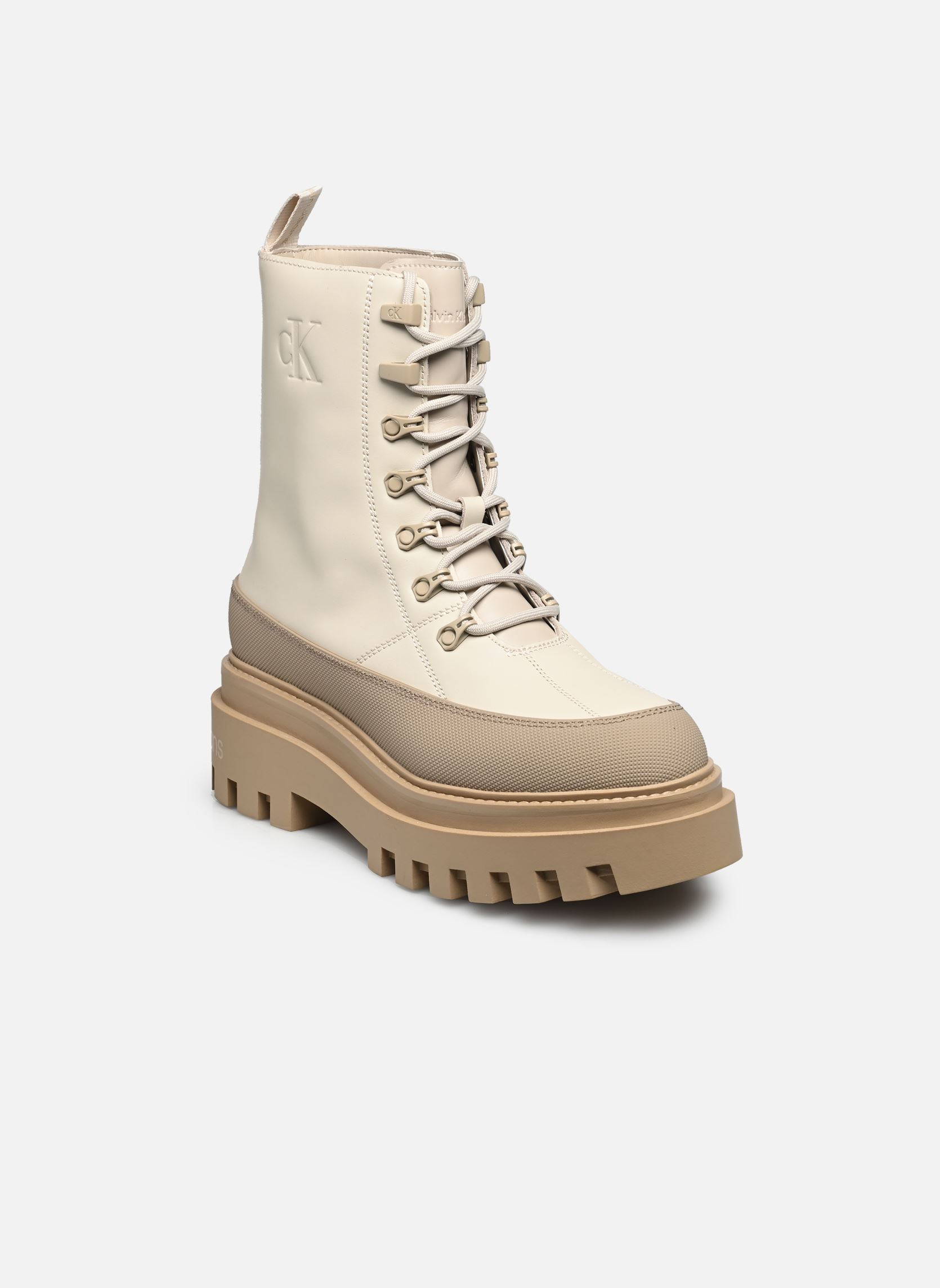 Bottines Calvin Klein Jeans flatform lace up boot