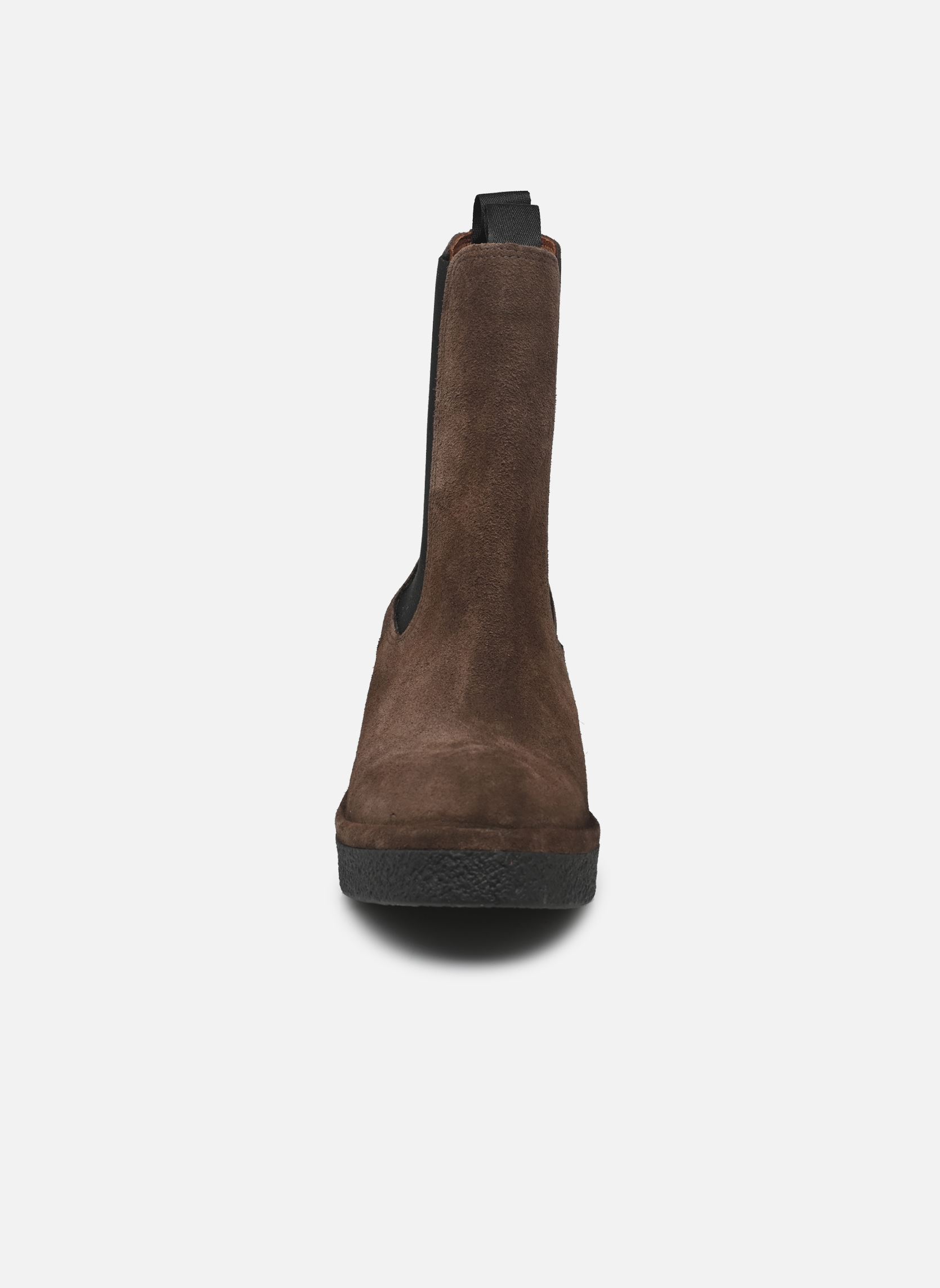 Bottines et boots Laurell platform femme marron Anonymous Copenhagen Bottines et boots Laurell platform femme marron CALF SUEDE COFFE BROWN