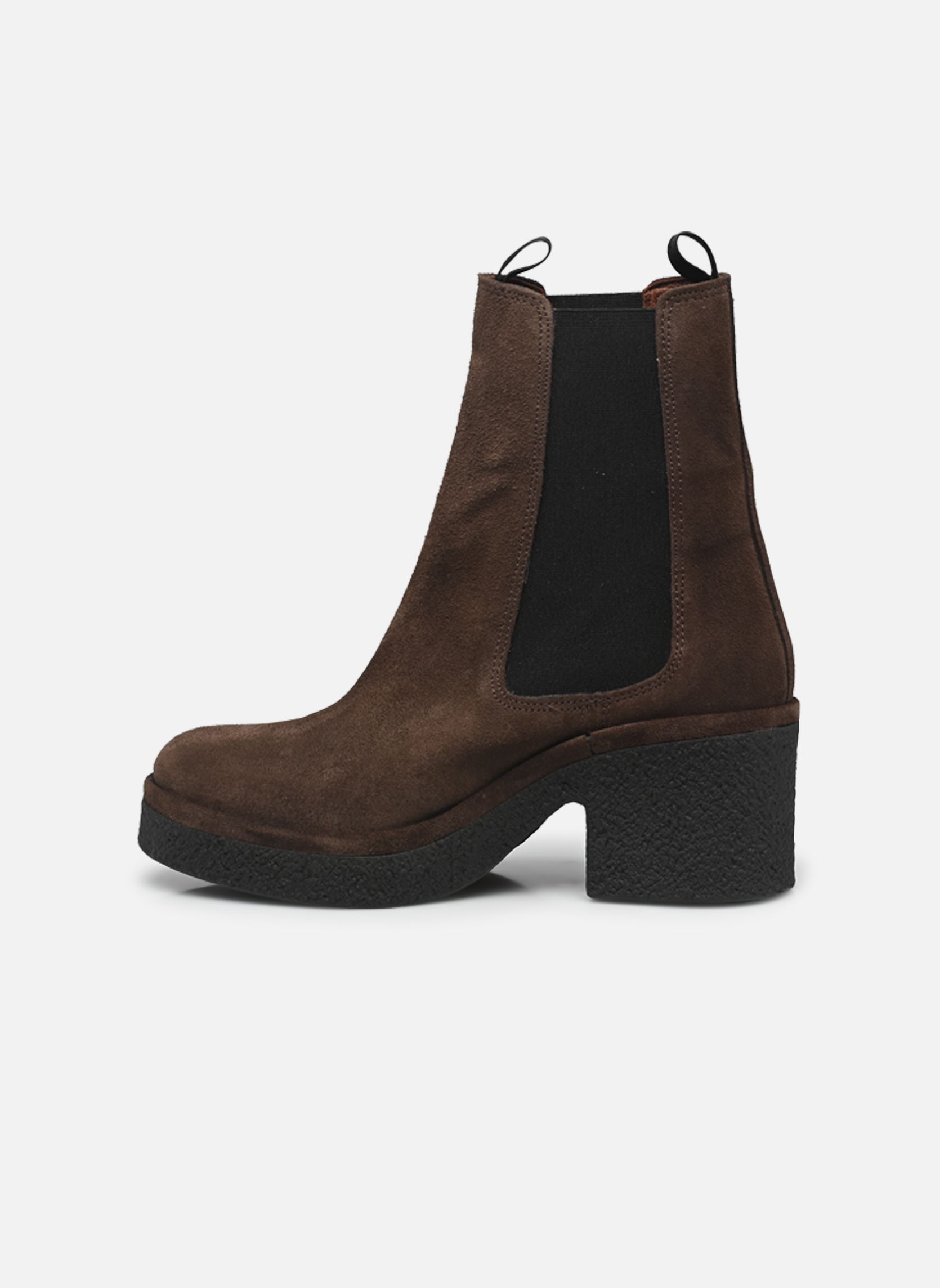 Bottines et boots Laurell platform femme marron Anonymous Copenhagen Bottines et boots Laurell platform femme marron CALF SUEDE COFFE BROWN