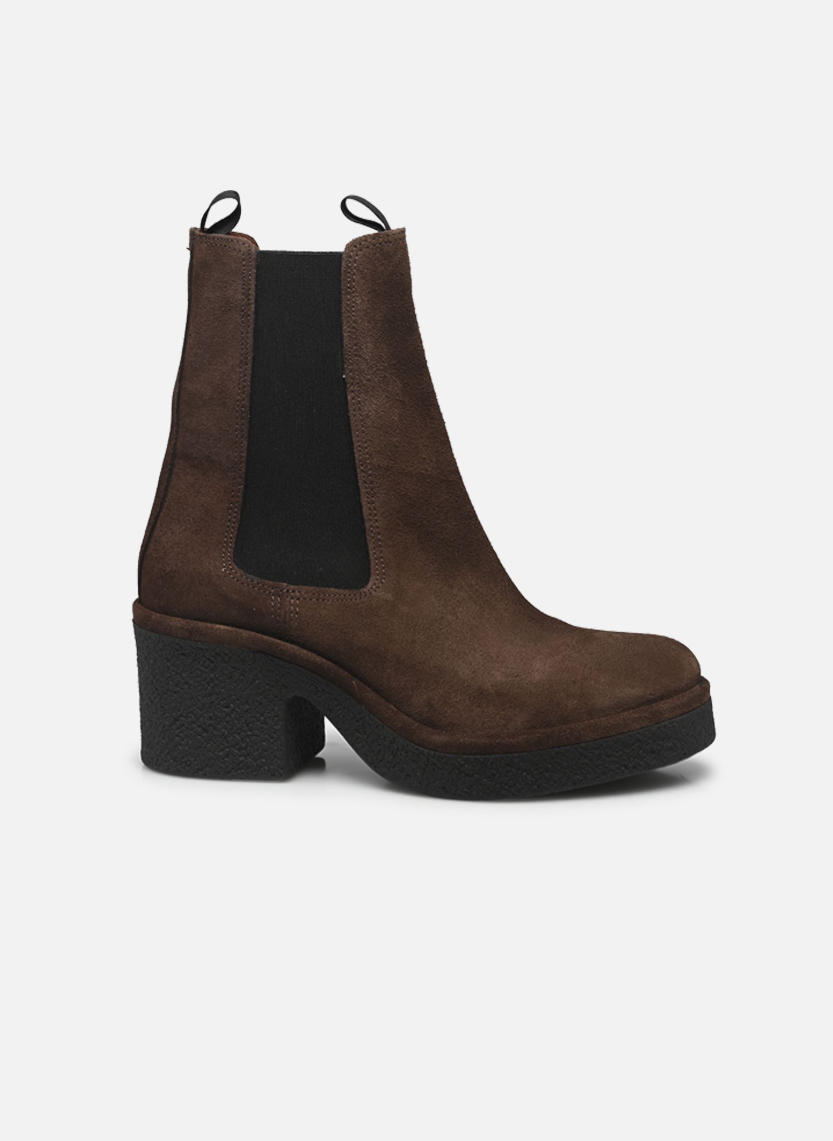 Bottines et boots Laurell platform femme marron Anonymous Copenhagen Bottines et boots Laurell platform femme marron CALF SUEDE COFFE BROWN