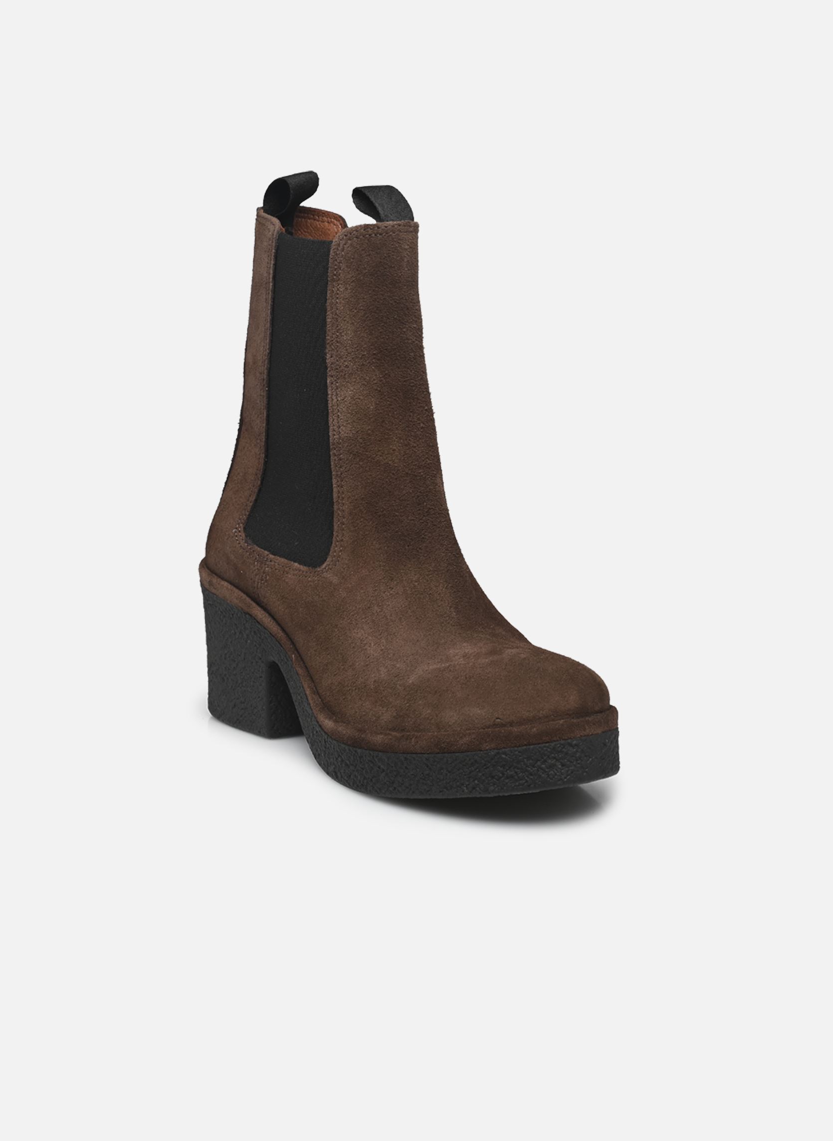 Bottines et boots Laurell platform femme marron Anonymous Copenhagen Bottines et boots Laurell platform femme marron CALF SUEDE COFFE BROWN