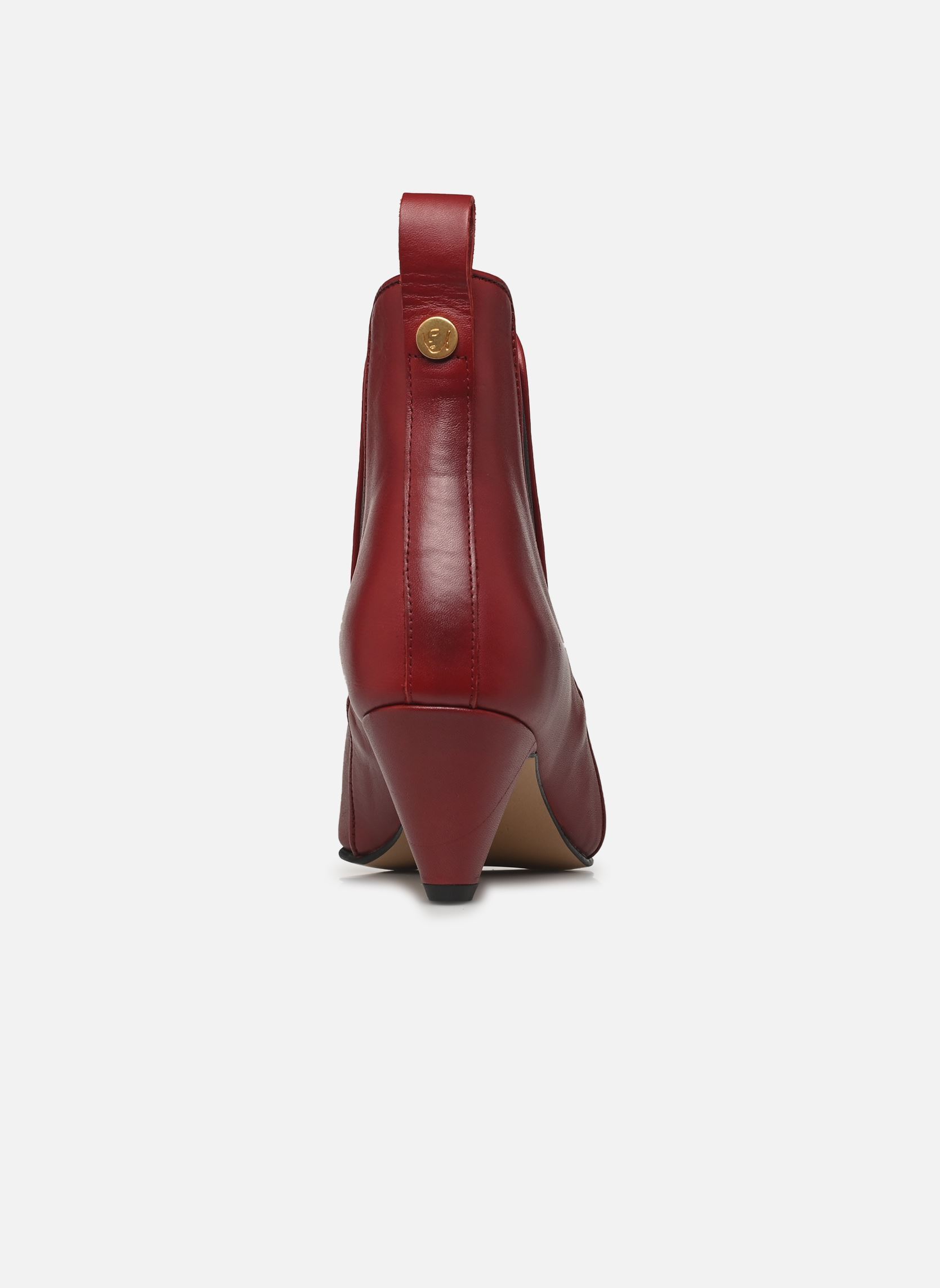 Enkellaarzen en boots Rikley dames rood Anonymous Copenhagen Enkellaarzen en boots Rikley dames rood SOFT CALF POMEGRANATE