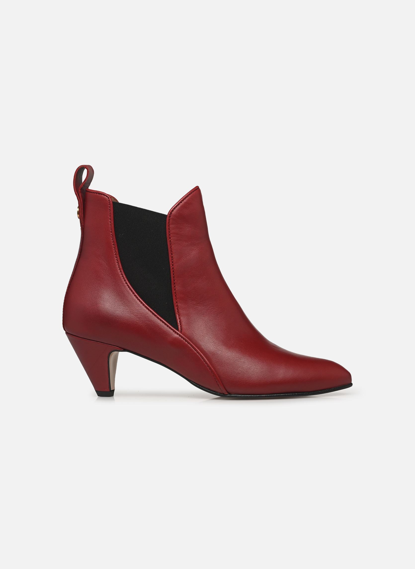 Enkellaarzen en boots Rikley dames rood Anonymous Copenhagen Enkellaarzen en boots Rikley dames rood SOFT CALF POMEGRANATE
