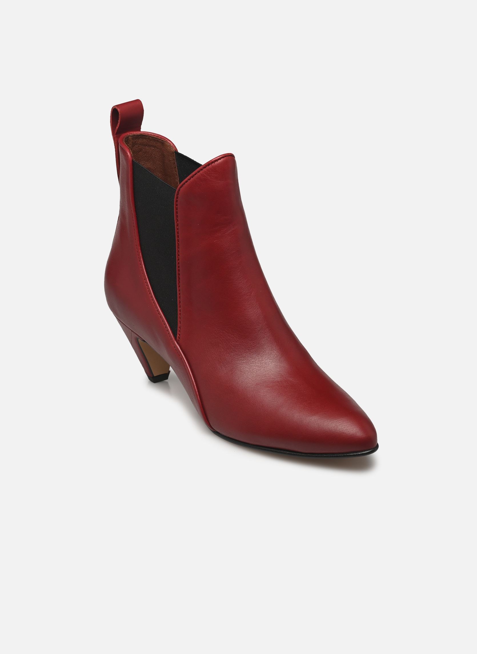 Enkellaarzen en boots Rikley dames rood Anonymous Copenhagen Enkellaarzen en boots Rikley dames rood SOFT CALF POMEGRANATE