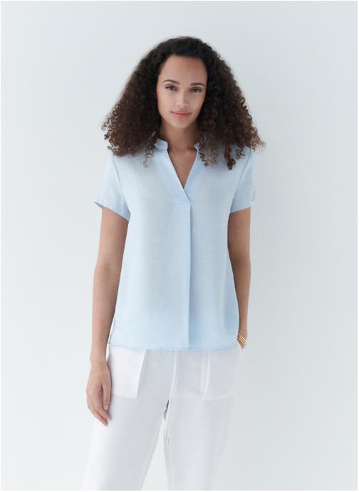 Caroll Blouses SK067-KATB femme bleu