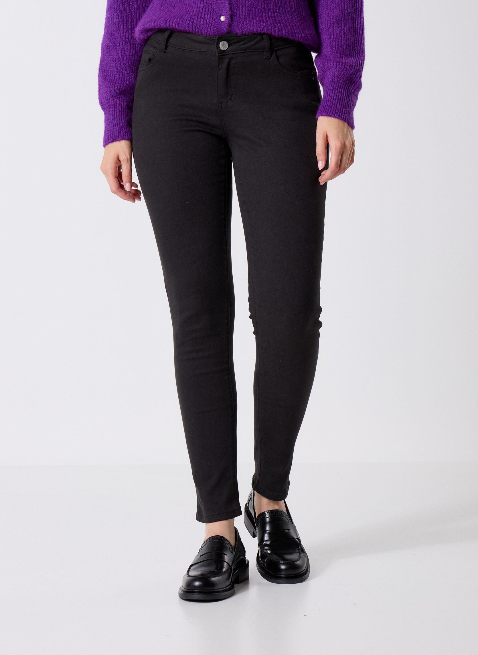 Jeans slim e skinny PORTO donna nero Georgia Rose Jeans slim e skinny PORTO donna nero NOIR