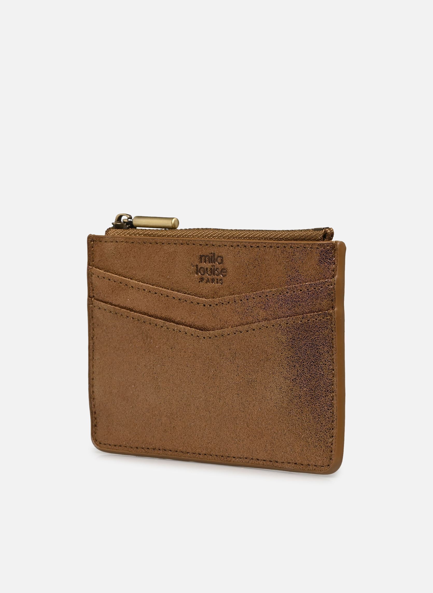 Porte-monnaies ROLAE X femme or et bronze Mila Louise Porte-monnaies ROLAE X femme or et bronze OCRE DARK