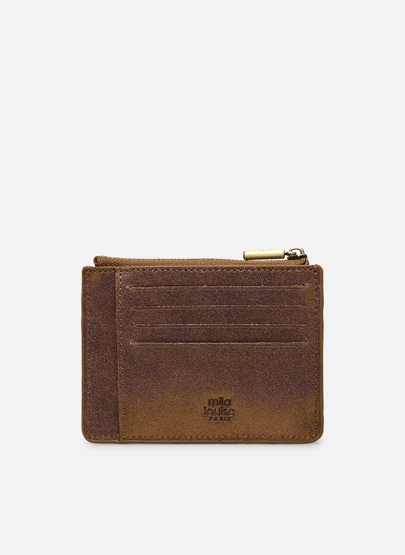 Porte-monnaies ROLAE X femme or et bronze Mila Louise Porte-monnaies ROLAE X femme or et bronze OCRE DARK