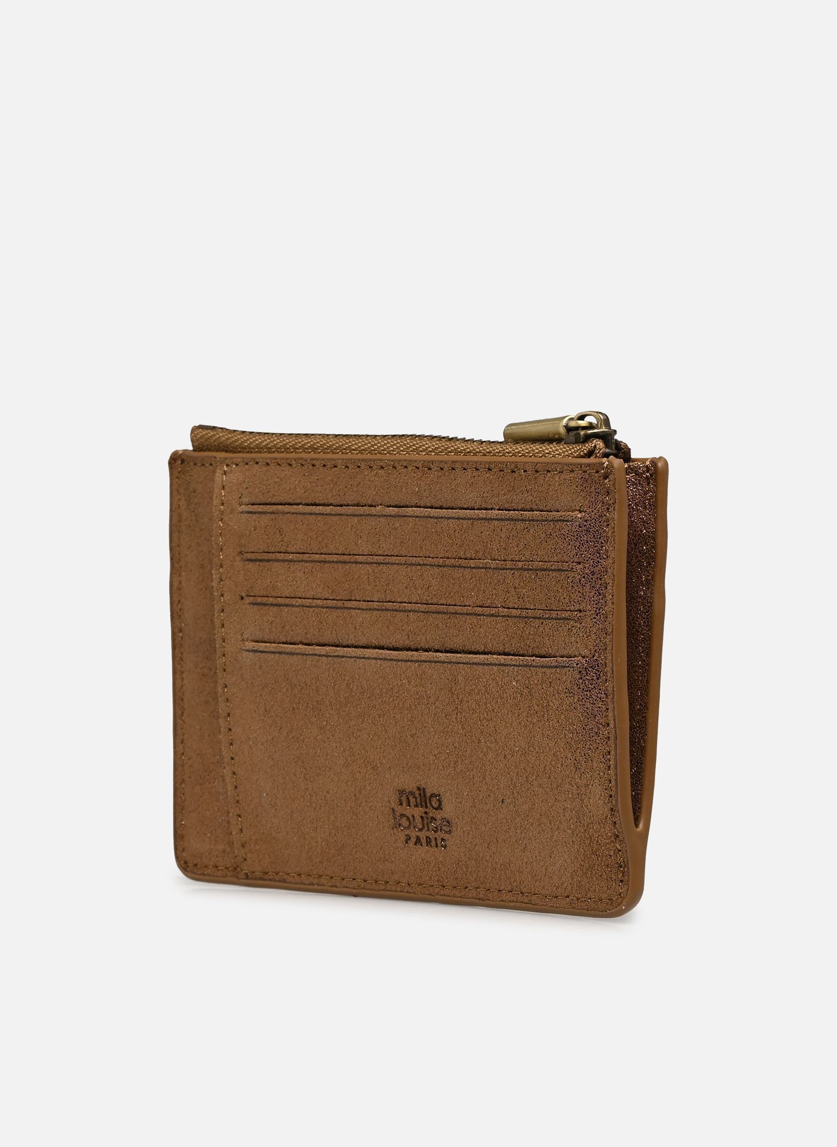 Porte-monnaies ROLAE X femme or et bronze Mila Louise Porte-monnaies ROLAE X femme or et bronze OCRE DARK