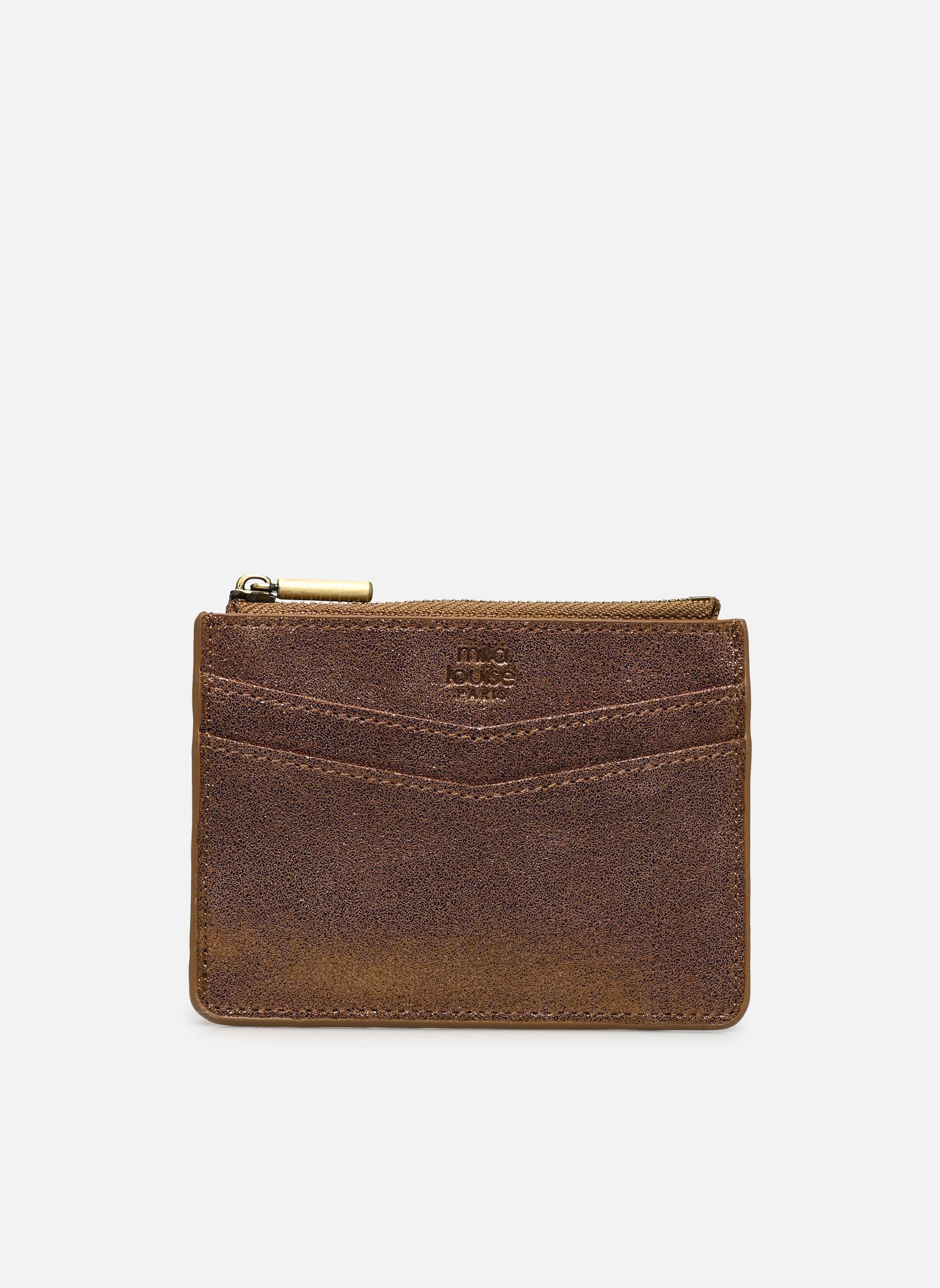 Porte-monnaies ROLAE X femme or et bronze Mila Louise Porte-monnaies ROLAE X femme or et bronze OCRE DARK