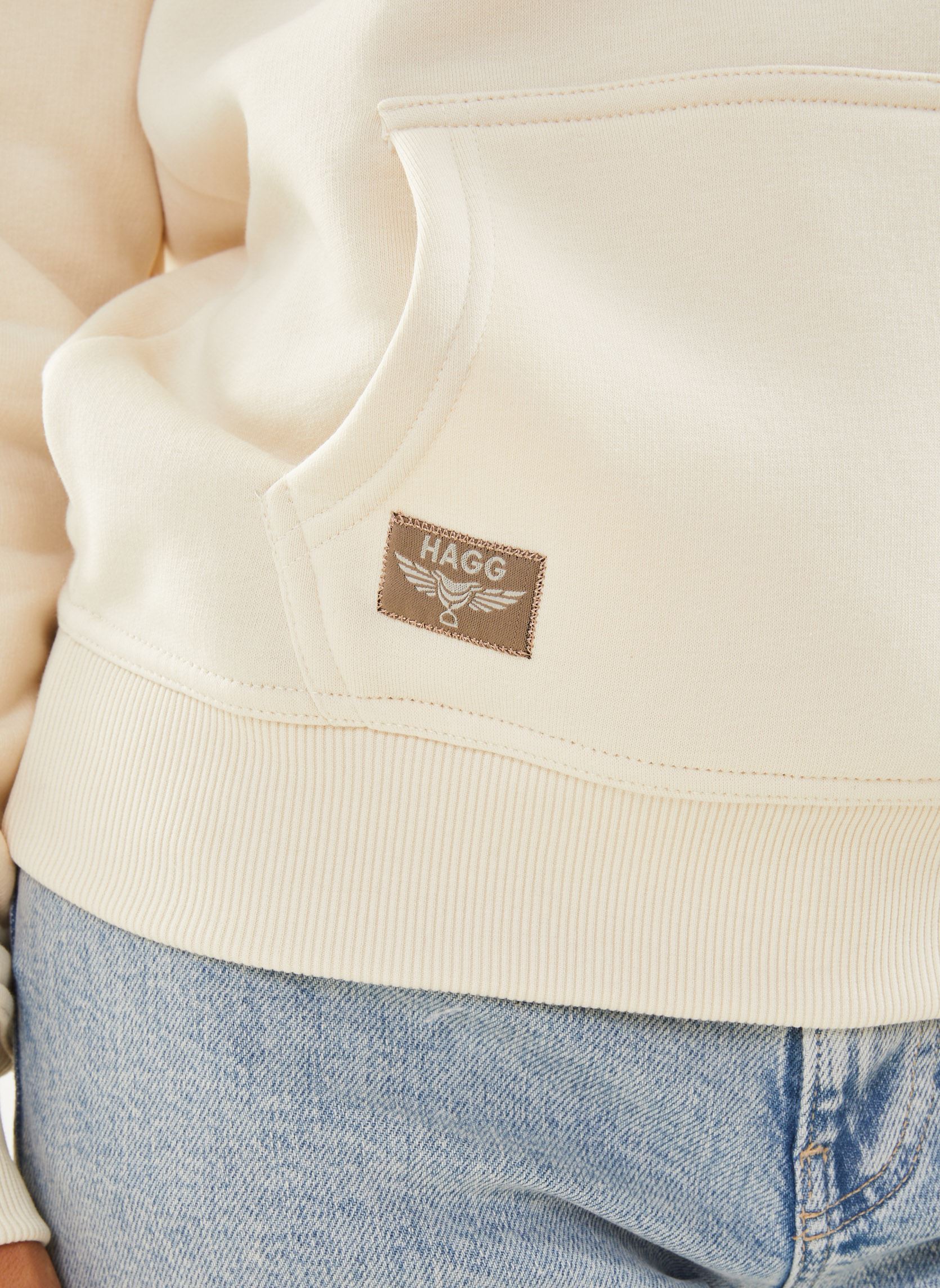 Sweats à capuche HOODIE F femme blanc Hagg Sweats à capuche HOODIE F femme blanc ECRU