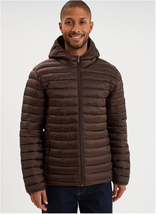CREEKS Doudounes Doudoune - CRE1COCOON_CAPUCHE homme marron