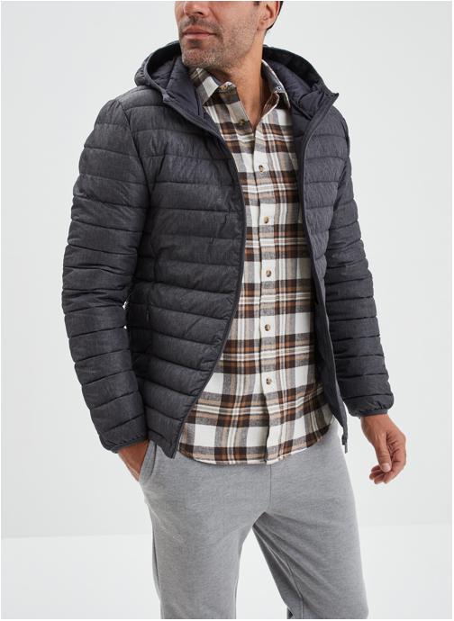 CREEKS Doudounes Doudoune - CRE1COCOON_CAPUCHE homme gris