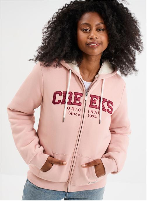 CREEKS Sweats à capuche CRE3_NEW_SUGAR femme rose