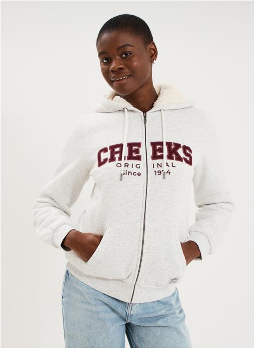 CREEKS Sweats à capuche CRE3_NEW_SUGAR femme gris