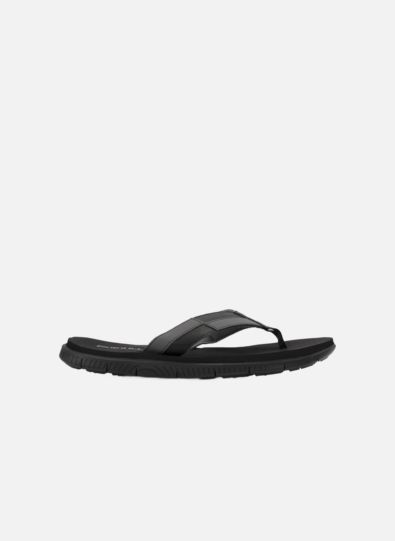Tongs Tongs sport Homme confort Gris homme noir Isotoner Tongs Tongs sport Homme confort Gris homme noir Noir