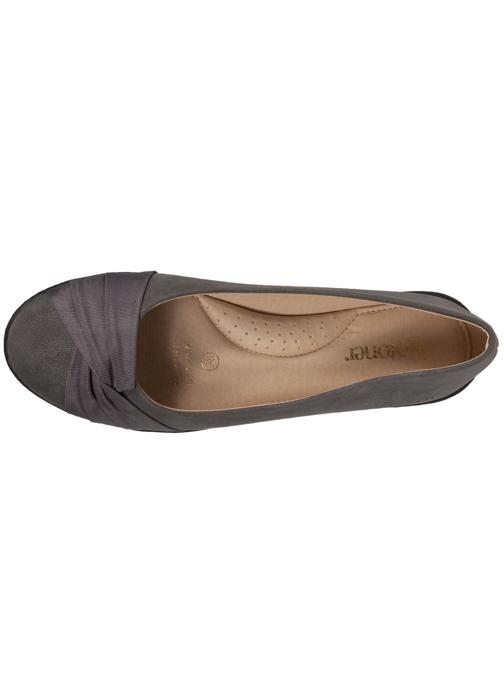 Ballerines Femme Isotoner Avec Scratch - Confort Extrême, Semelle Mémoire De Forme Et Légère