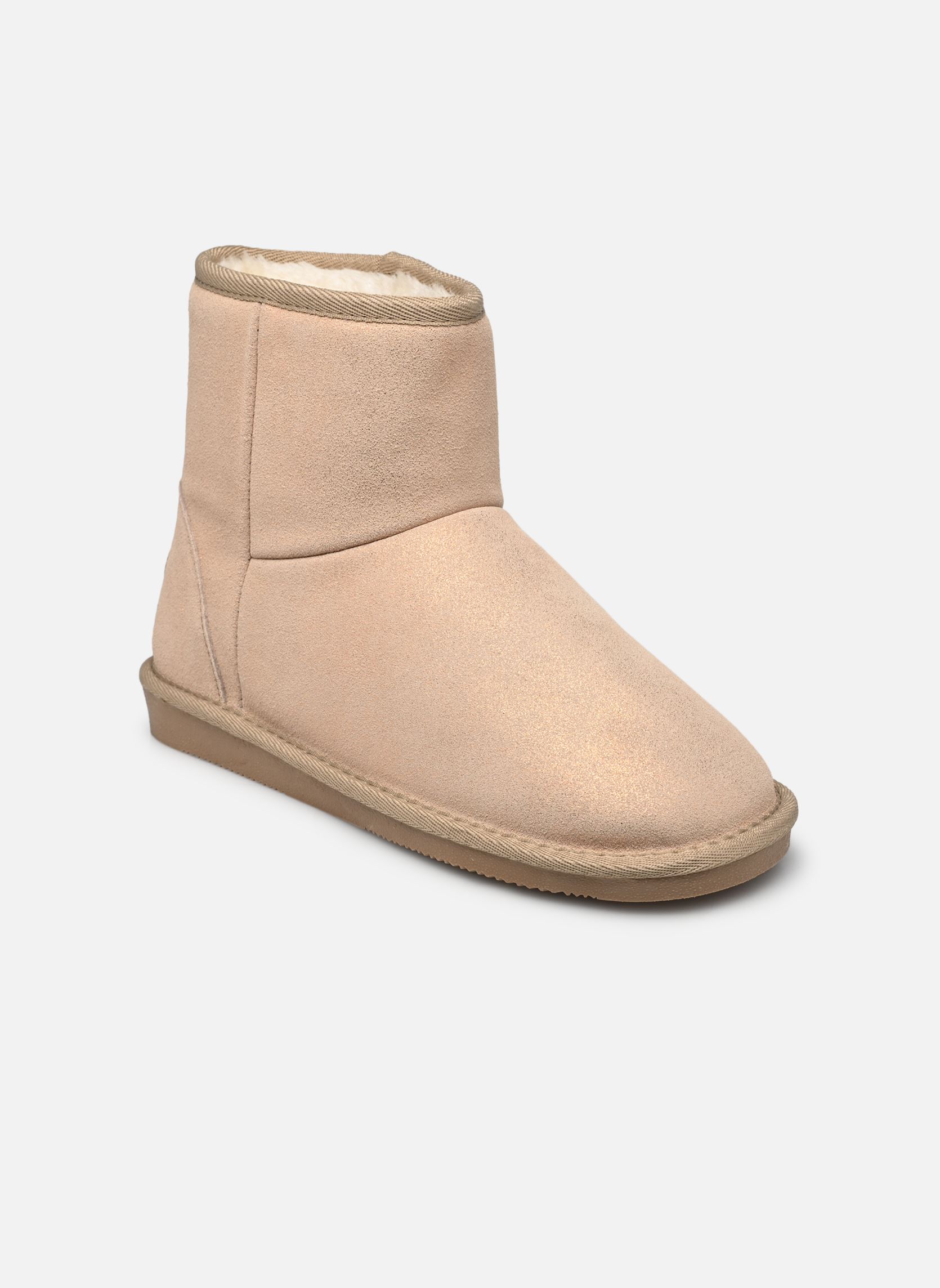 Bottines fourrées CHIMET femme beige Les Tropéziennes par M Belarbi Bottines fourrées CHIMET femme beige BEIGE IRISE