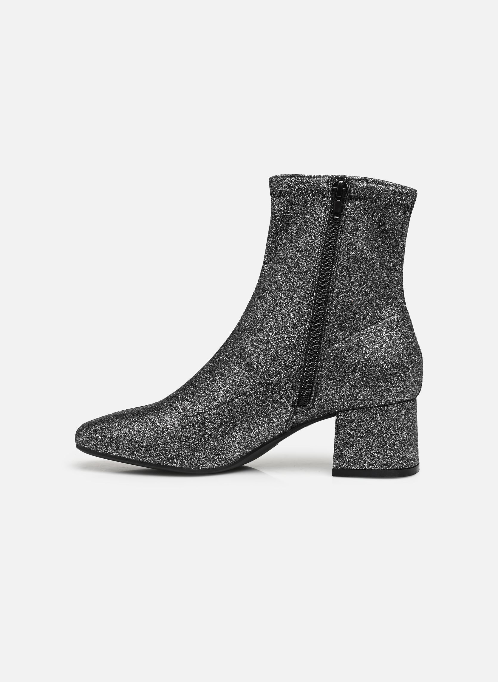 Bottines et boots DANITA femme argent Les Tropéziennes par M Belarbi Bottines et boots DANITA femme argent NOIR ARGENT