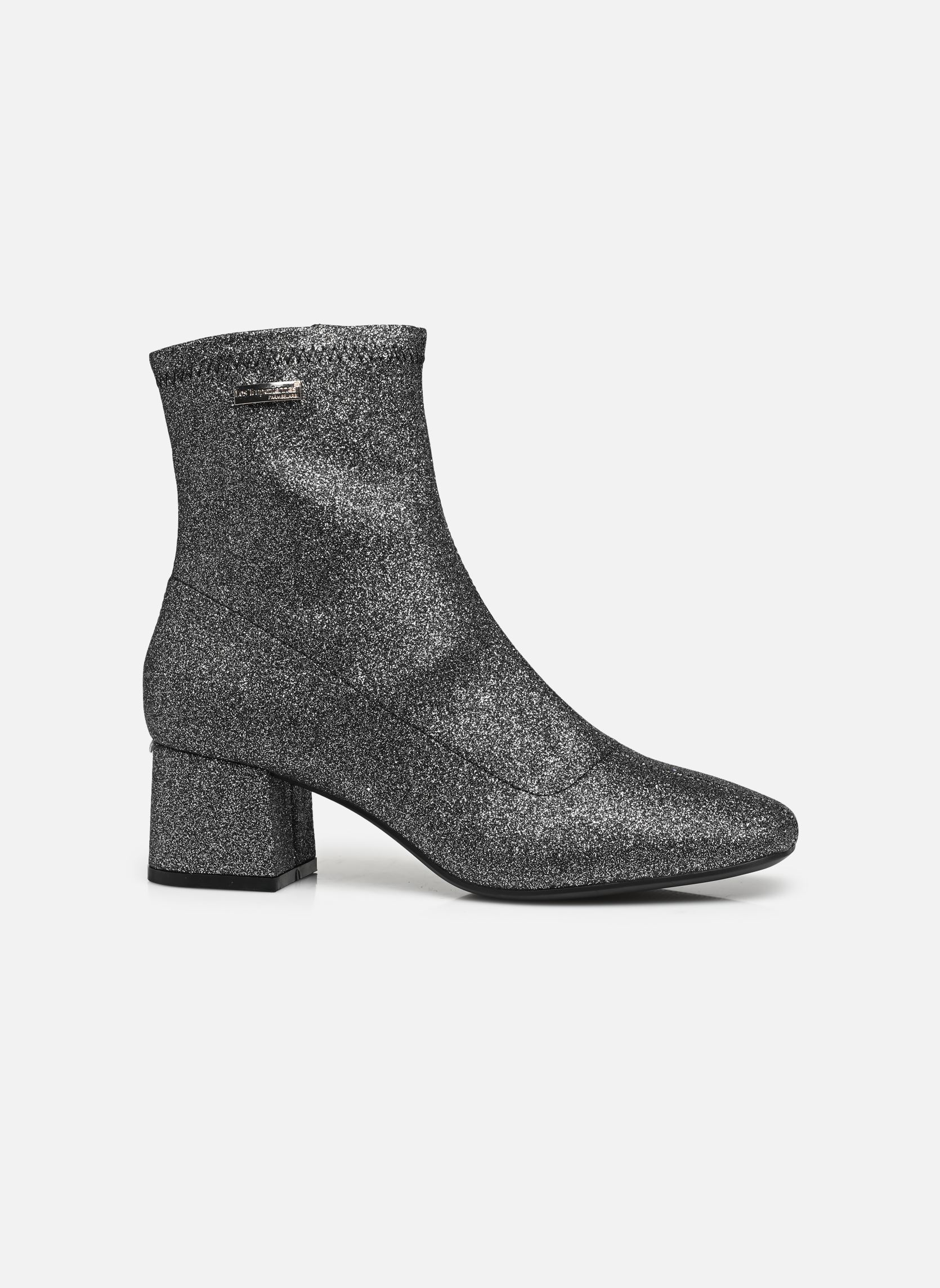 Bottines et boots DANITA femme argent Les Tropéziennes par M Belarbi Bottines et boots DANITA femme argent NOIR ARGENT
