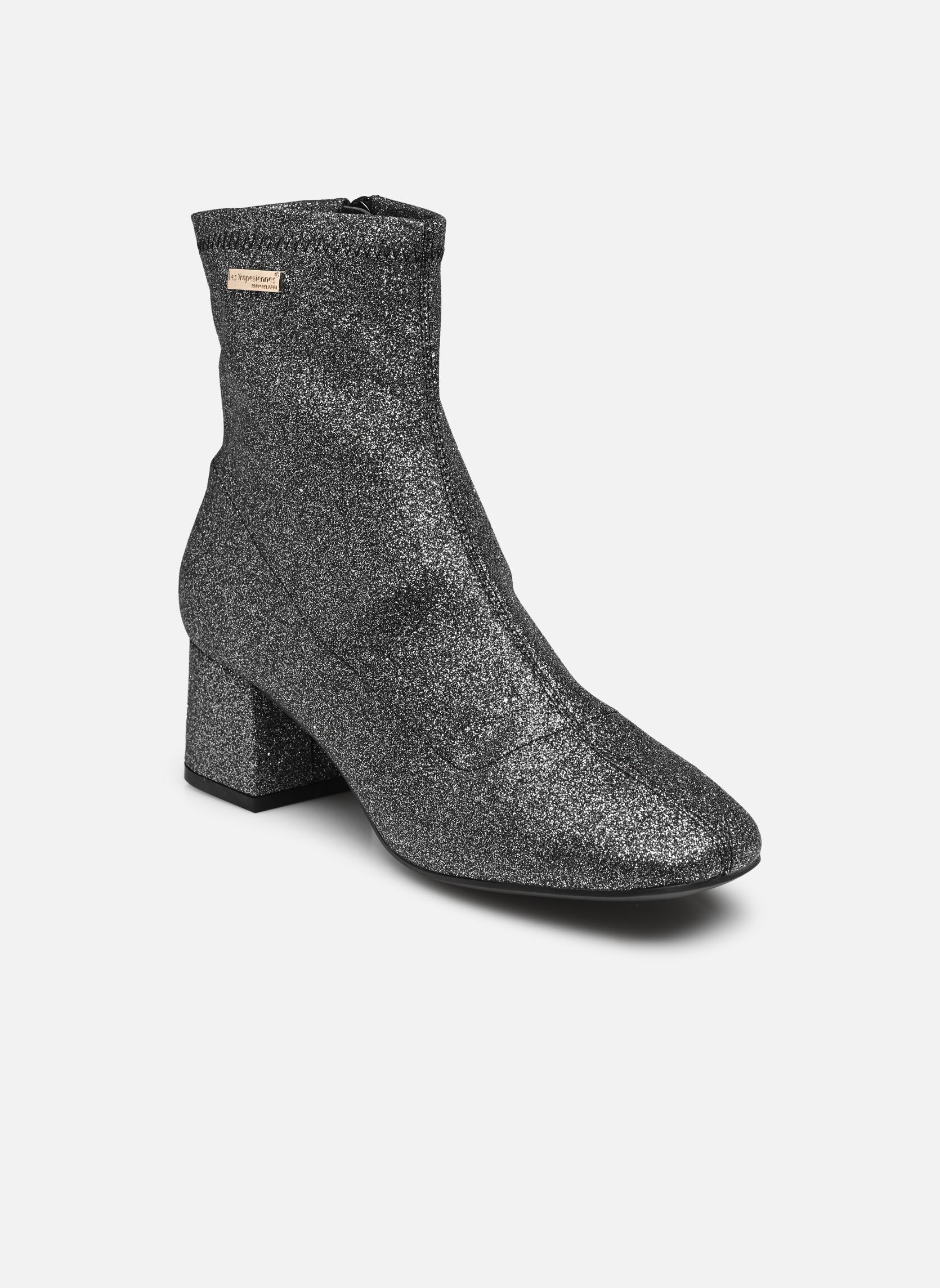 Bottines et boots DANITA femme argent Les Tropéziennes par M Belarbi Bottines et boots DANITA femme argent NOIR ARGENT