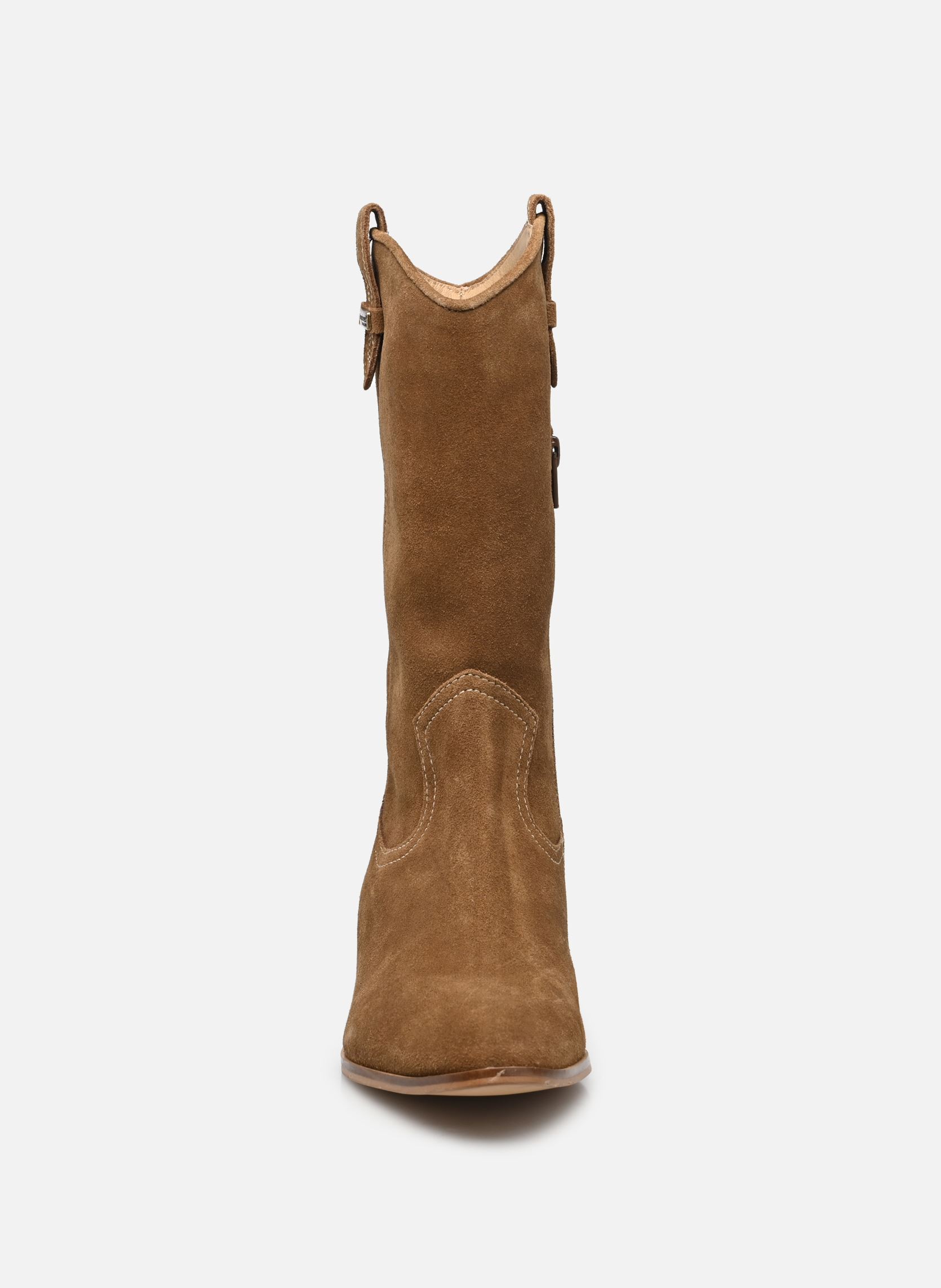 Bottines santiags LADYJA femme marron Les Tropéziennes par M Belarbi Bottines santiags LADYJA femme marron CAMEL