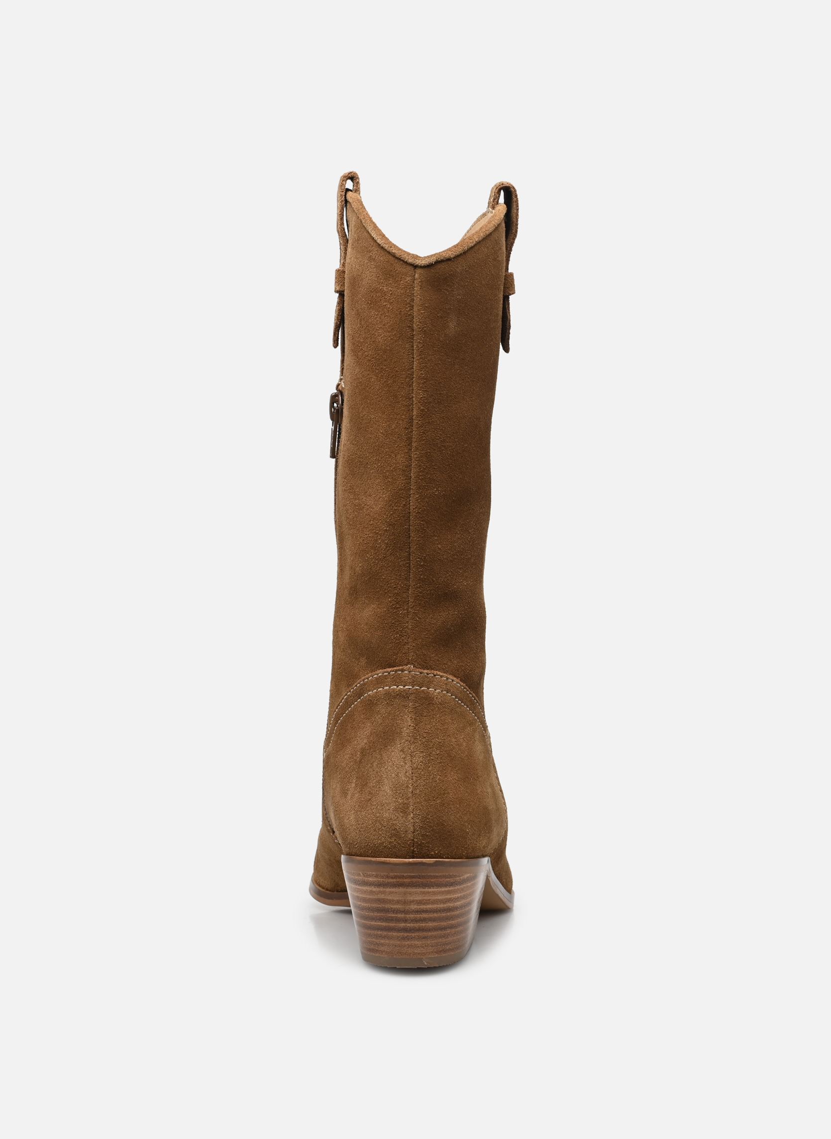 Bottines santiags LADYJA femme marron Les Tropéziennes par M Belarbi Bottines santiags LADYJA femme marron CAMEL