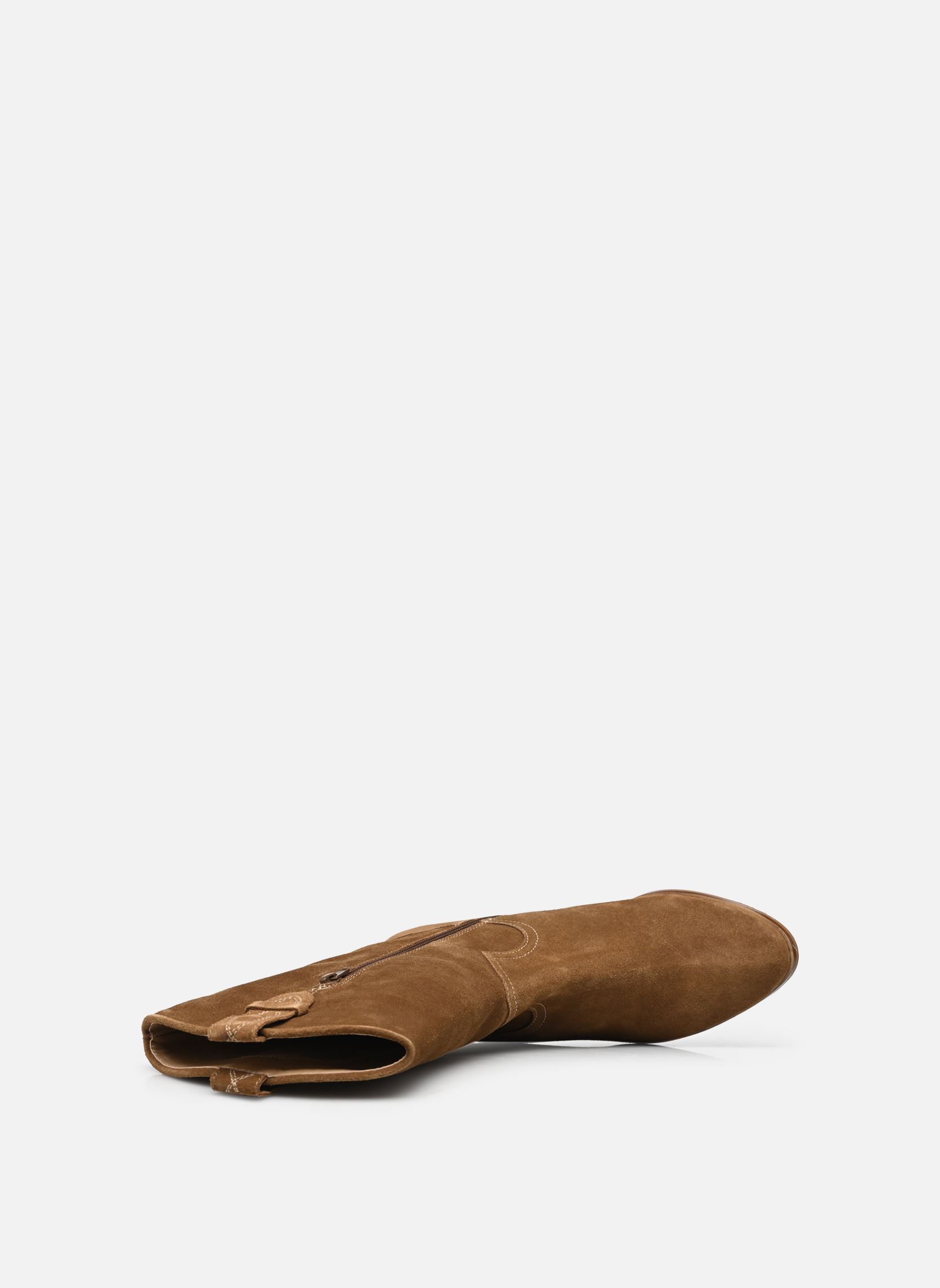 Bottines santiags LADYJA femme marron Les Tropéziennes par M Belarbi Bottines santiags LADYJA femme marron CAMEL