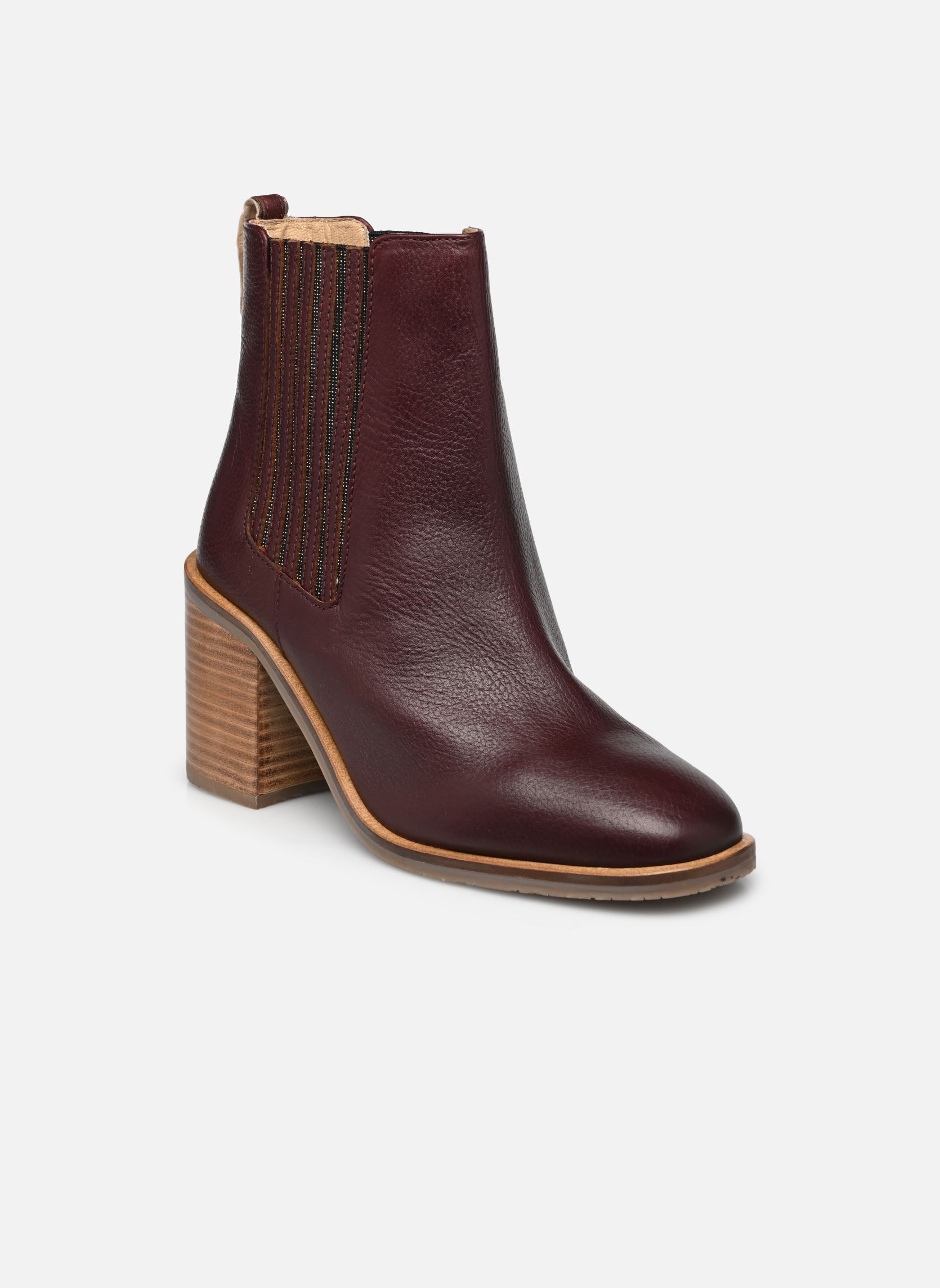 Niedrige Ankle Boots LUDY damen bordeaux Les Tropéziennes par M Belarbi Niedrige Ankle Boots LUDY damen bordeaux BORDEAUX