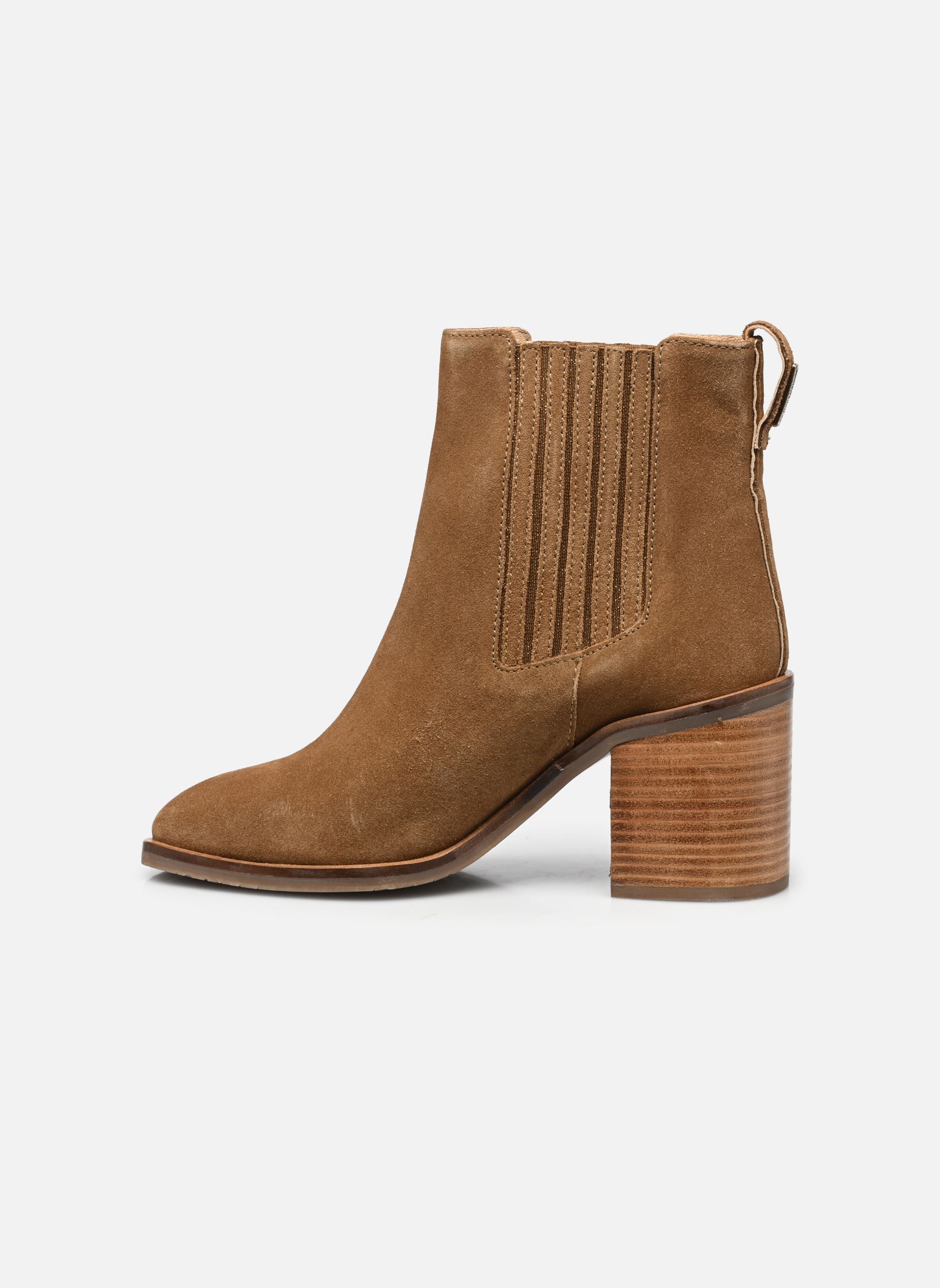 Bottines et boots LUDYSS femme marron Les Tropéziennes par M Belarbi Bottines et boots LUDYSS femme marron CAMEL
