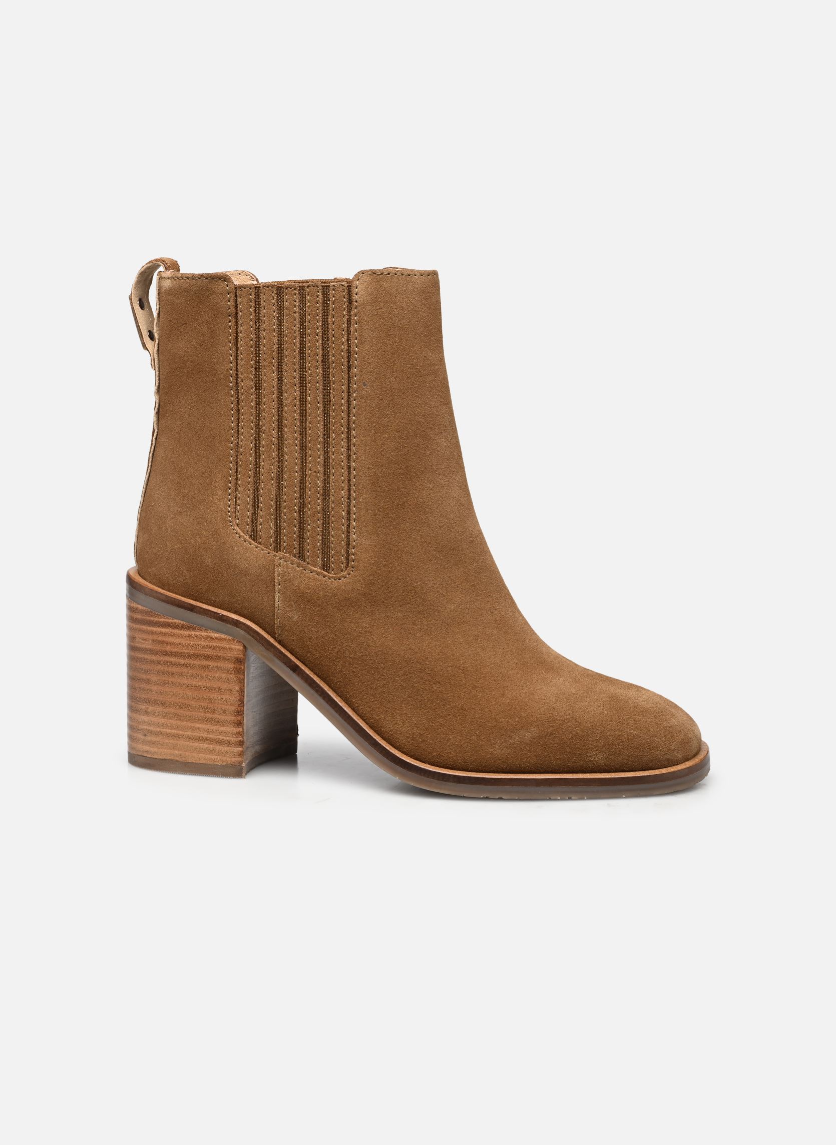 Bottines et boots LUDYSS femme marron Les Tropéziennes par M Belarbi Bottines et boots LUDYSS femme marron CAMEL