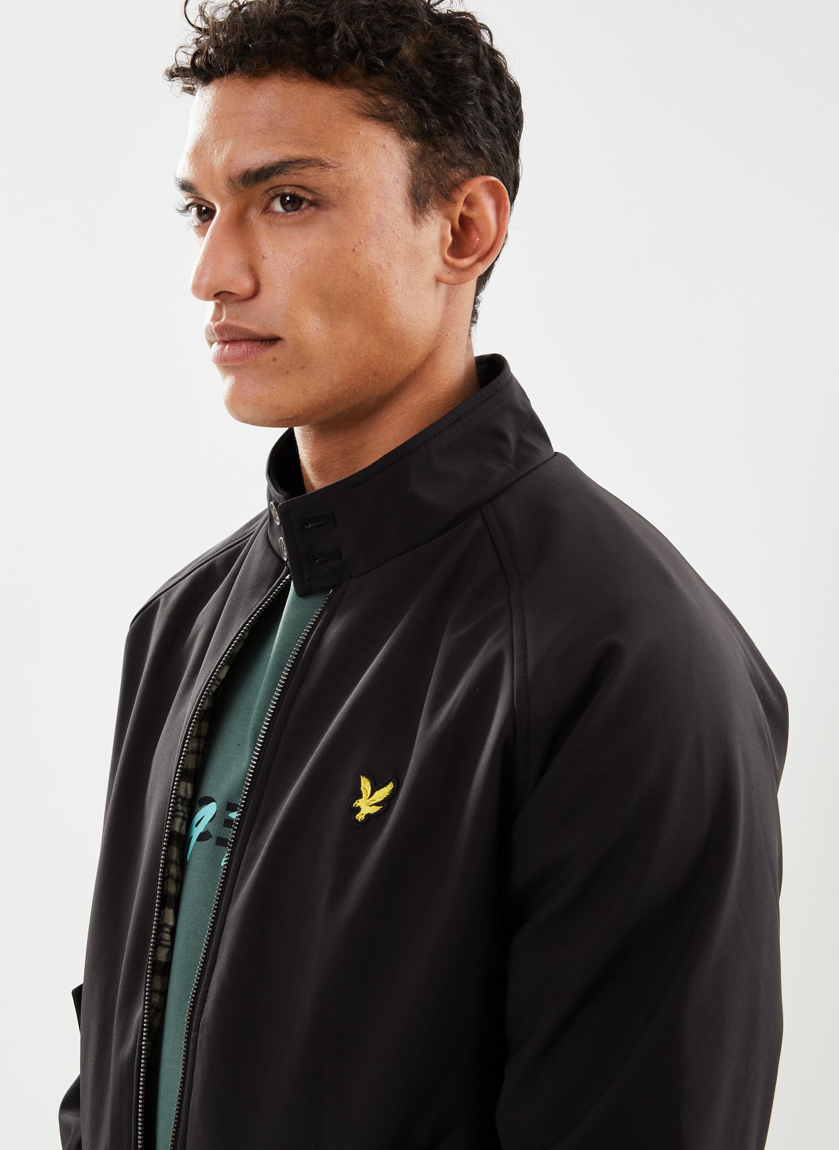 Blousons Softshell Harrington Jacket homme noir Lyle & Scott Blousons Softshell Harrington Jacket homme noir JET BLACK