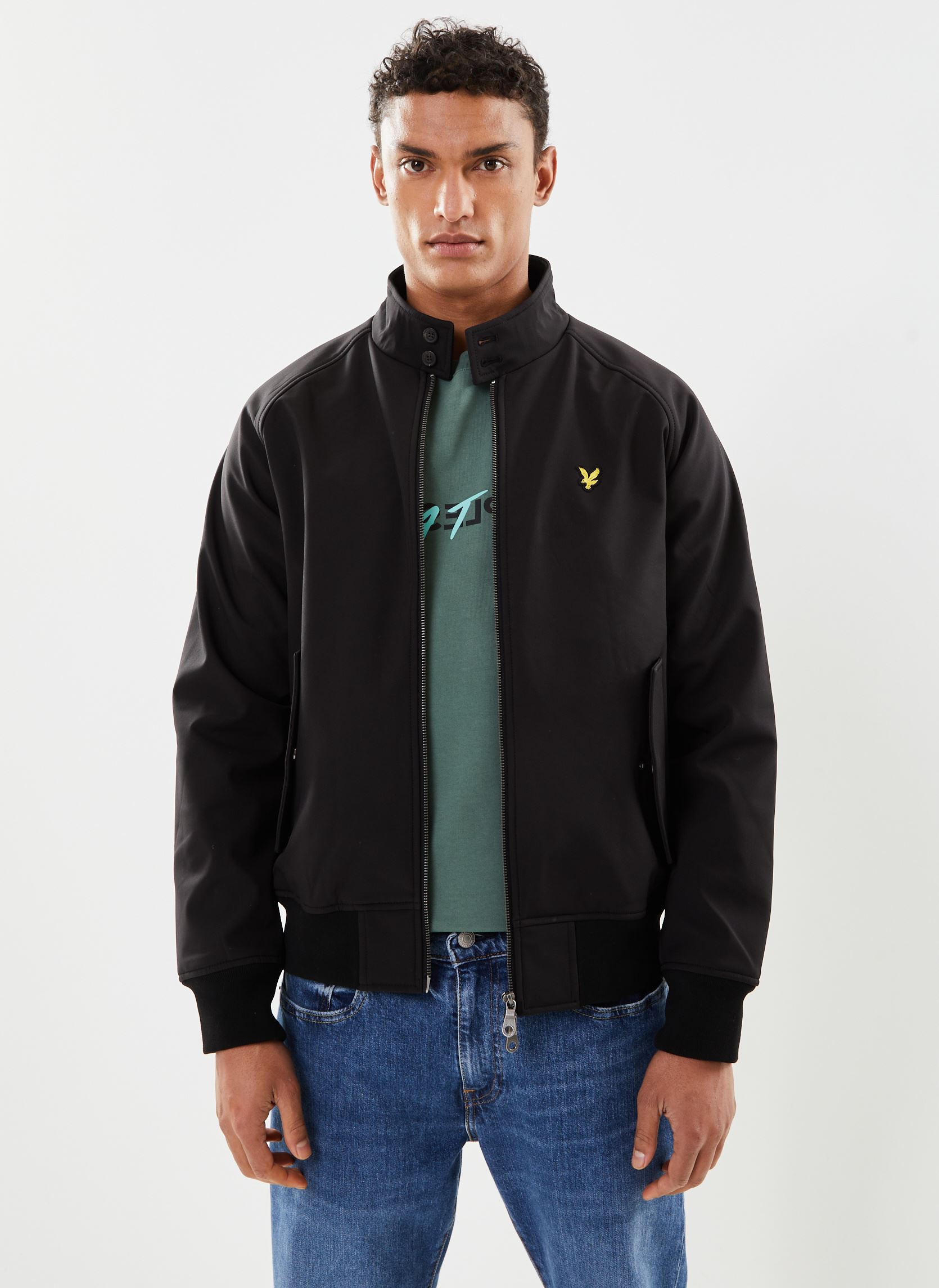 Blousons Softshell Harrington Jacket homme noir Lyle & Scott Blousons Softshell Harrington Jacket homme noir JET BLACK