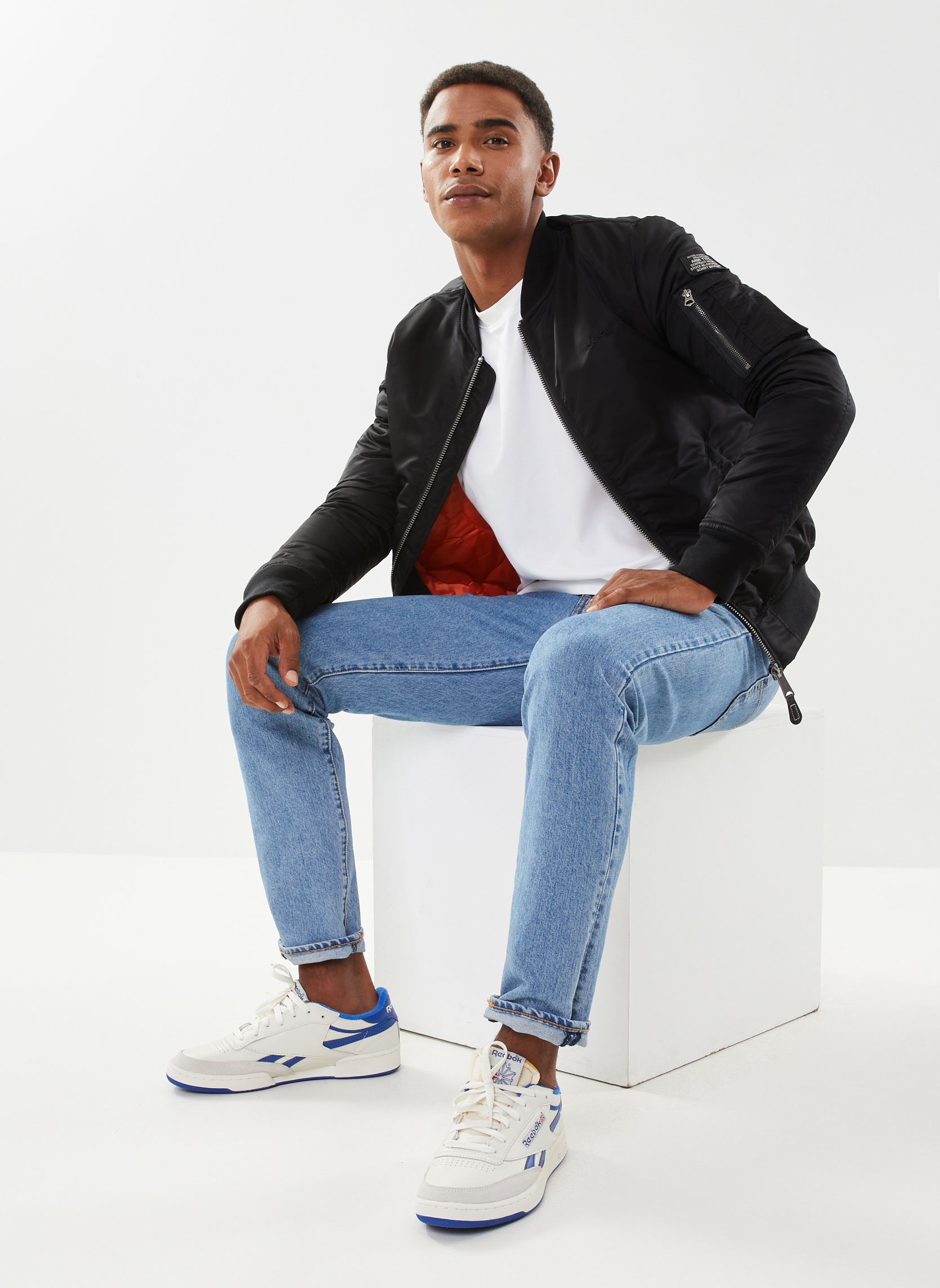 Blousons Bomber Schott-AIRFORCERS homme noir Schott Blousons Bomber Schott-AIRFORCERS homme noir Black